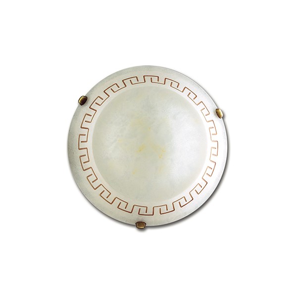 TRECENTO ceiling light in amber glass 40 cm - Luce Ambiente e Design