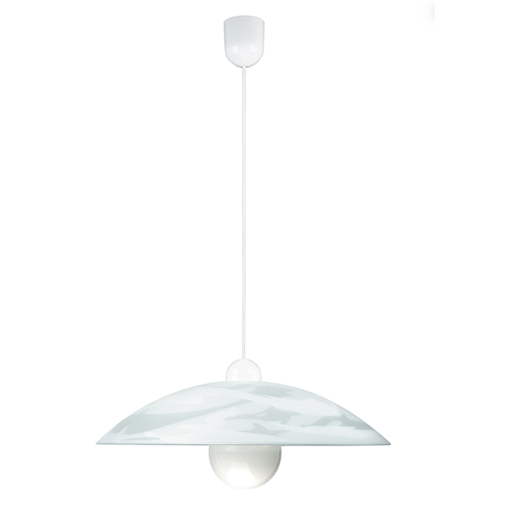 ALABASTRO pendant light in white glass - Luce Ambiente e Design