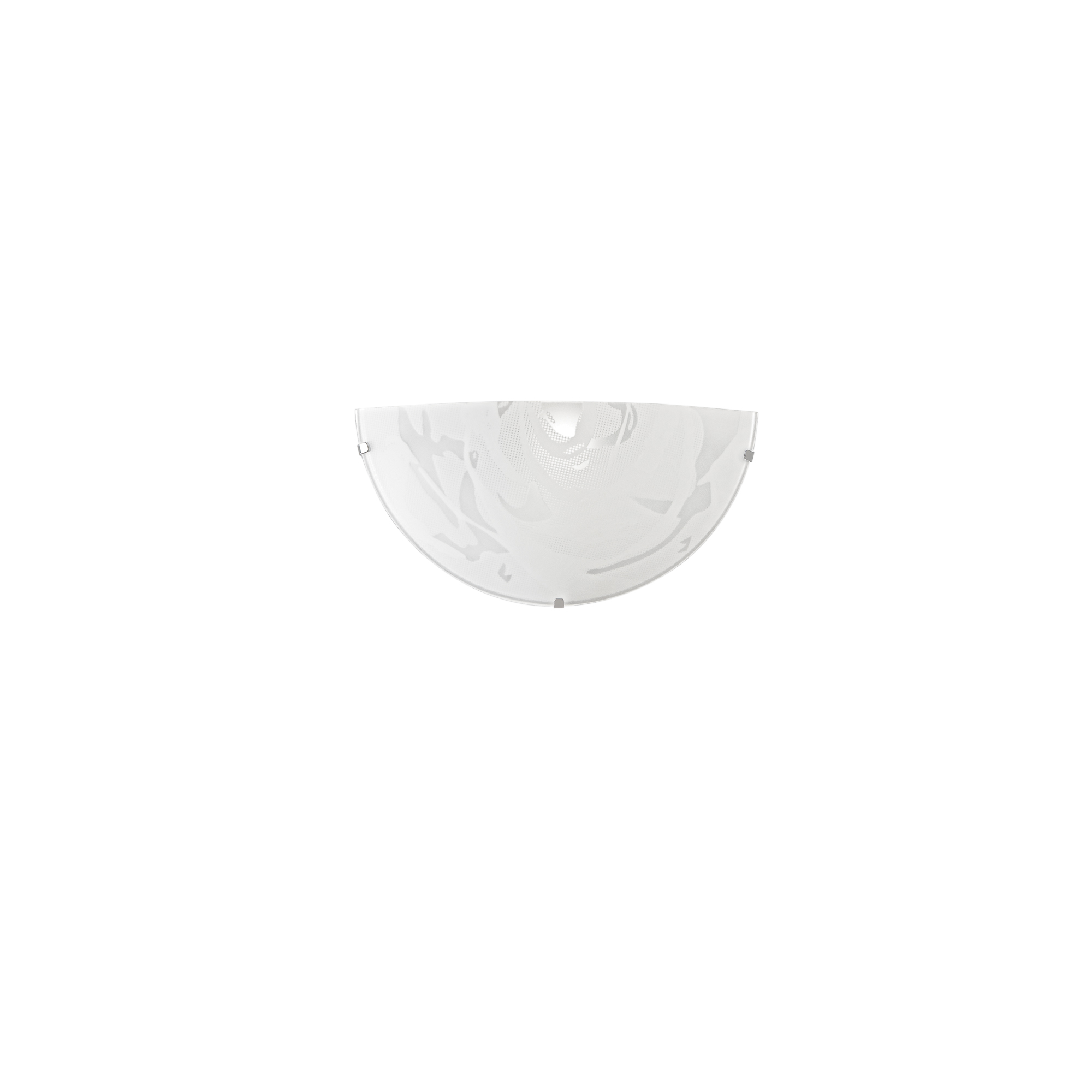 ALABASTRO wall light in white glass 30x15 cm - Luce Ambiente e Design