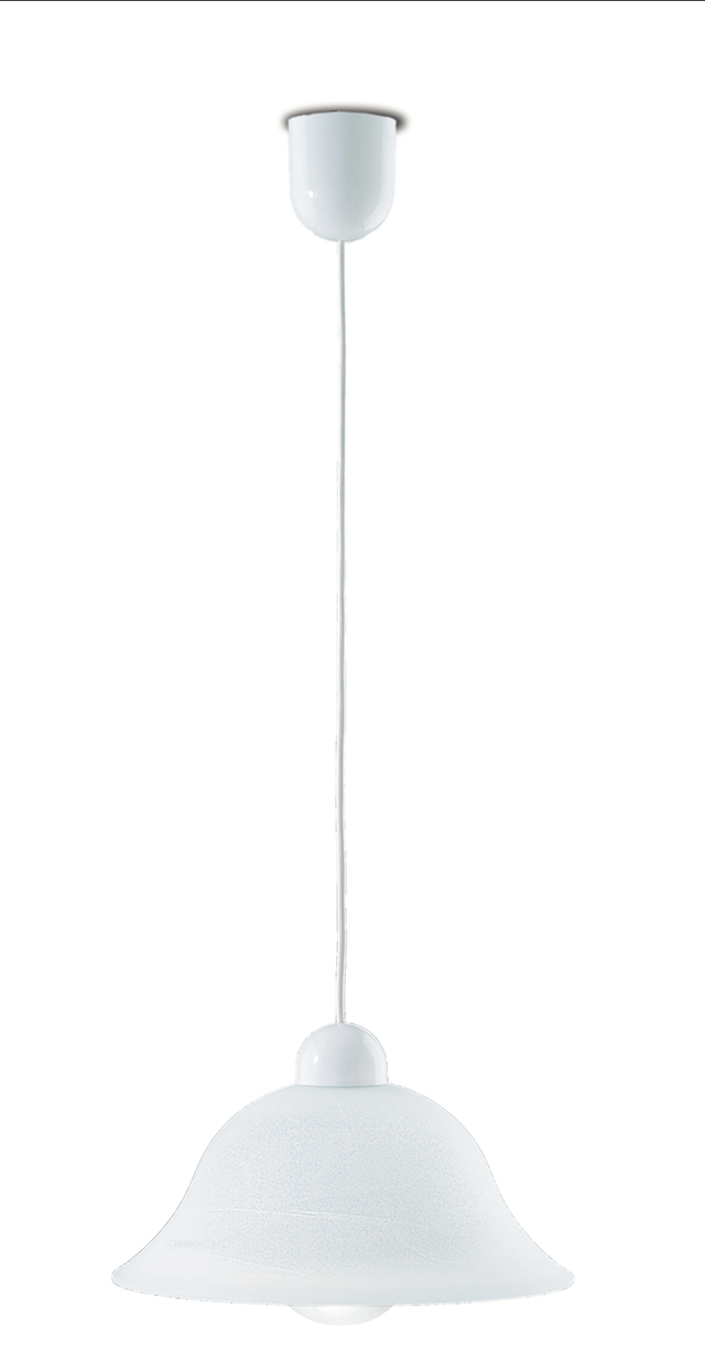 700 pendant light in white glass - Luce Ambiente e Design