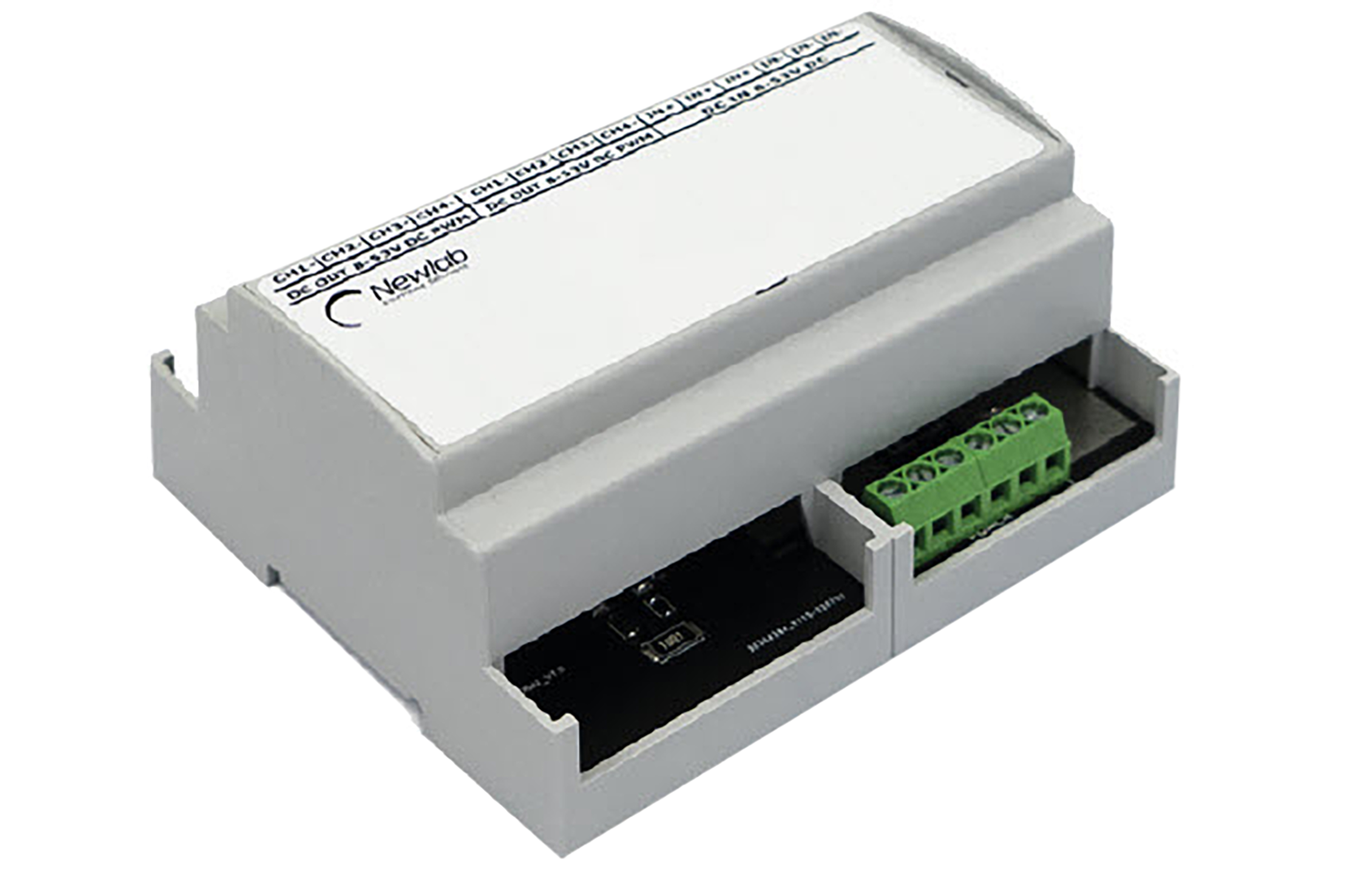 DALI2 input dimmer phase-cut output DIN rail dimmer, phase-cut output with Push input - Intec