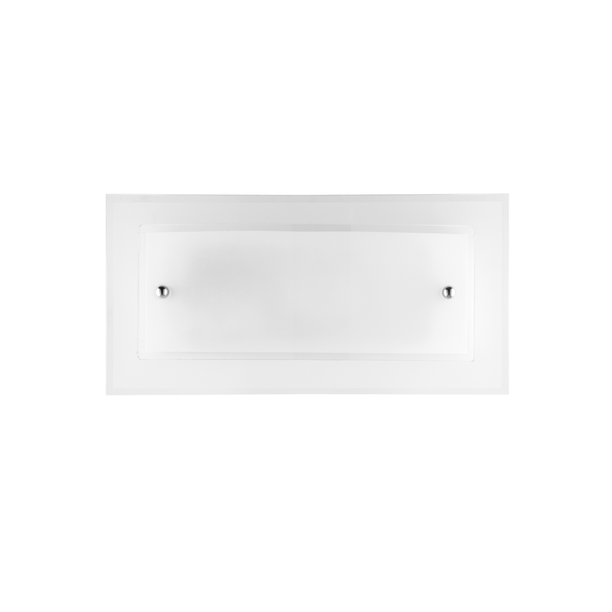 DRITTA CURVA wall light in white glass 30x15 cm - Luce Ambiente e Design