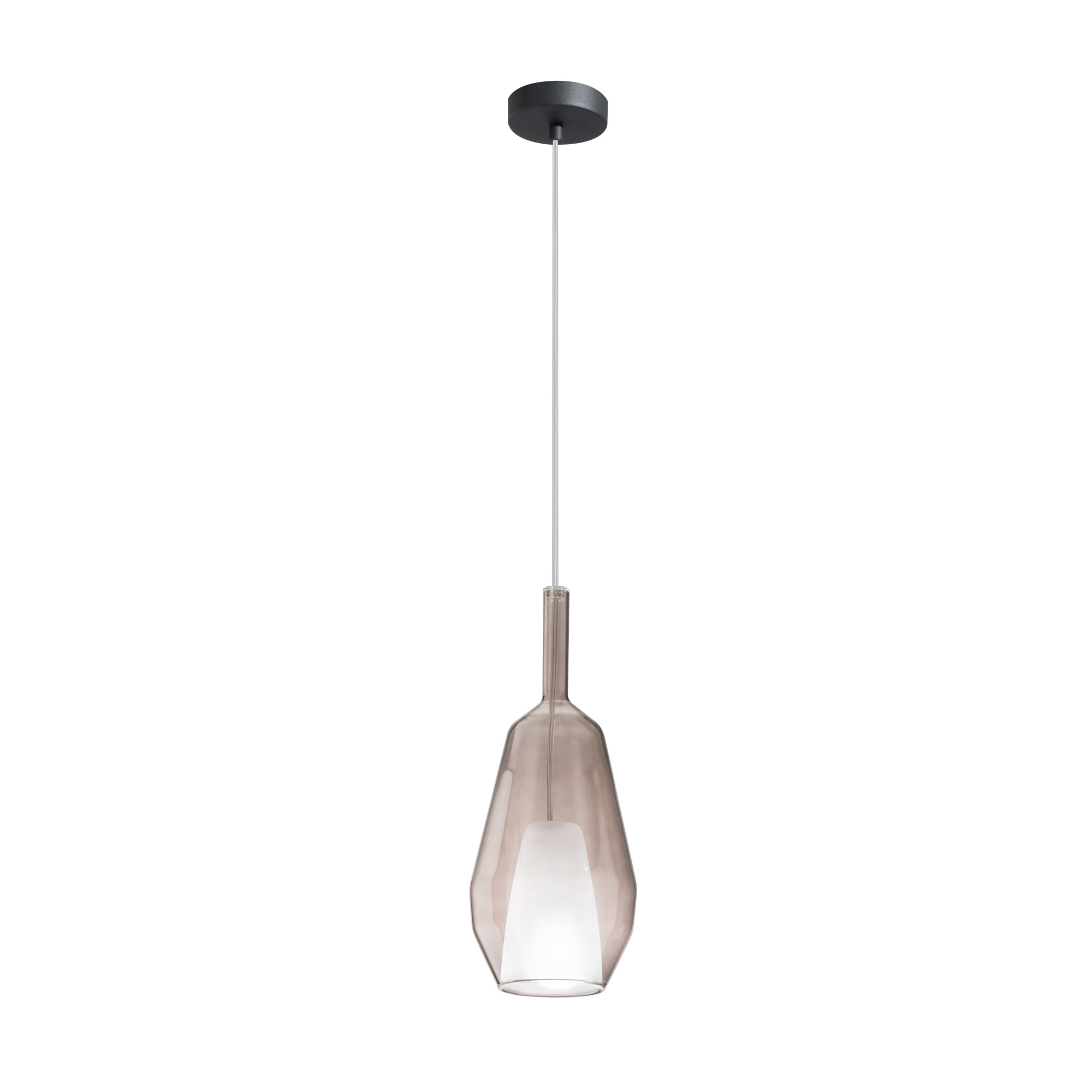 PIREX pendant in brown glass Ø 16 cm - Luce Ambiente e Design