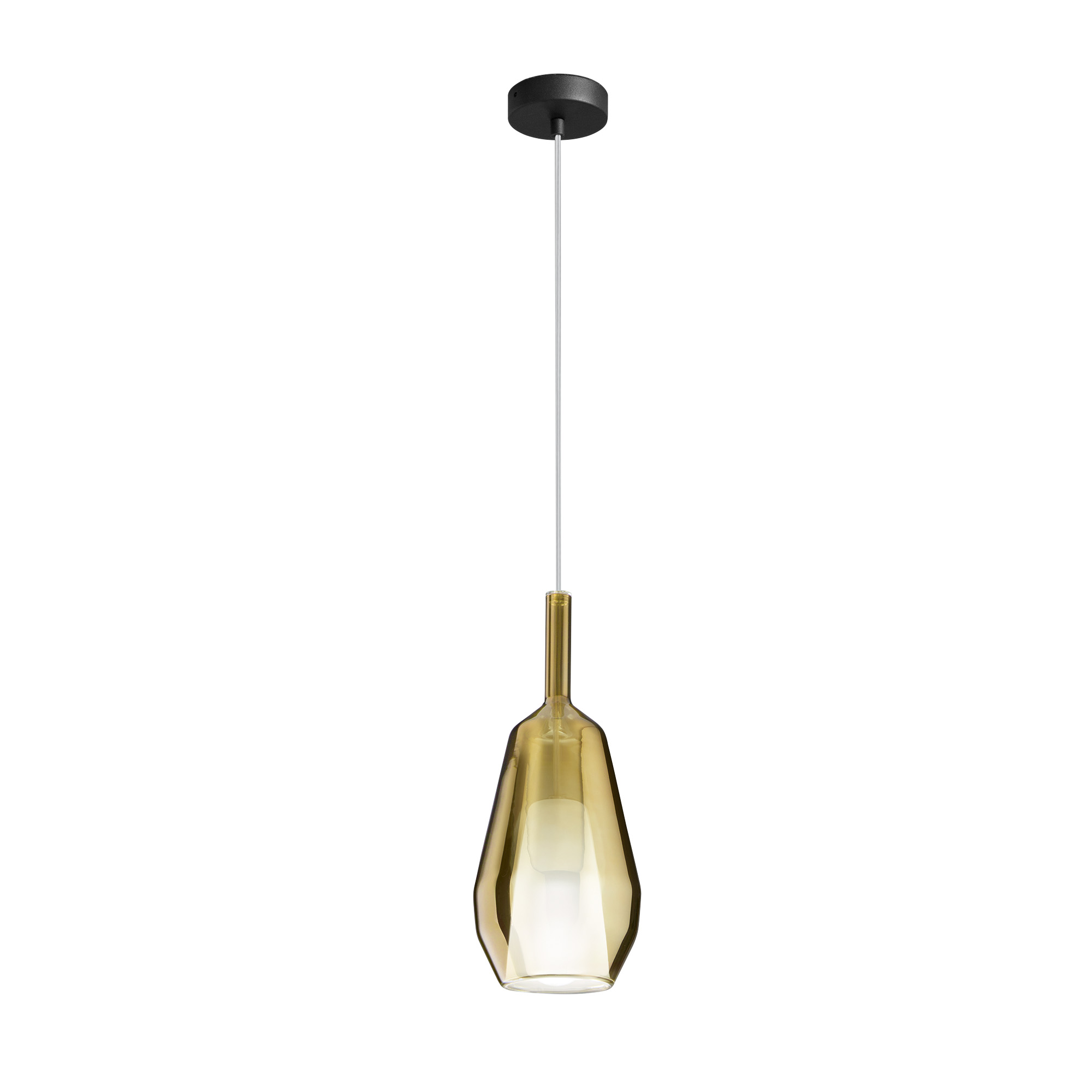 PIREX pendant in gold glass Ø 16 cm - Luce Ambiente e Design