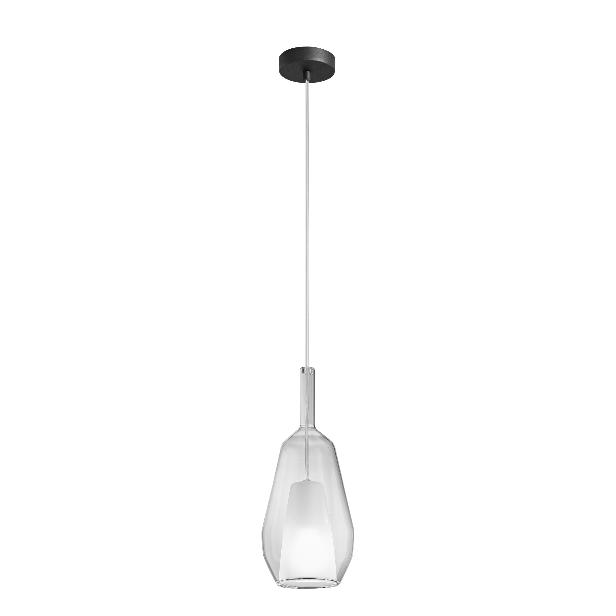 PIREX pendant in transparent glass Ø 16 cm - Luce Ambiente e Design
