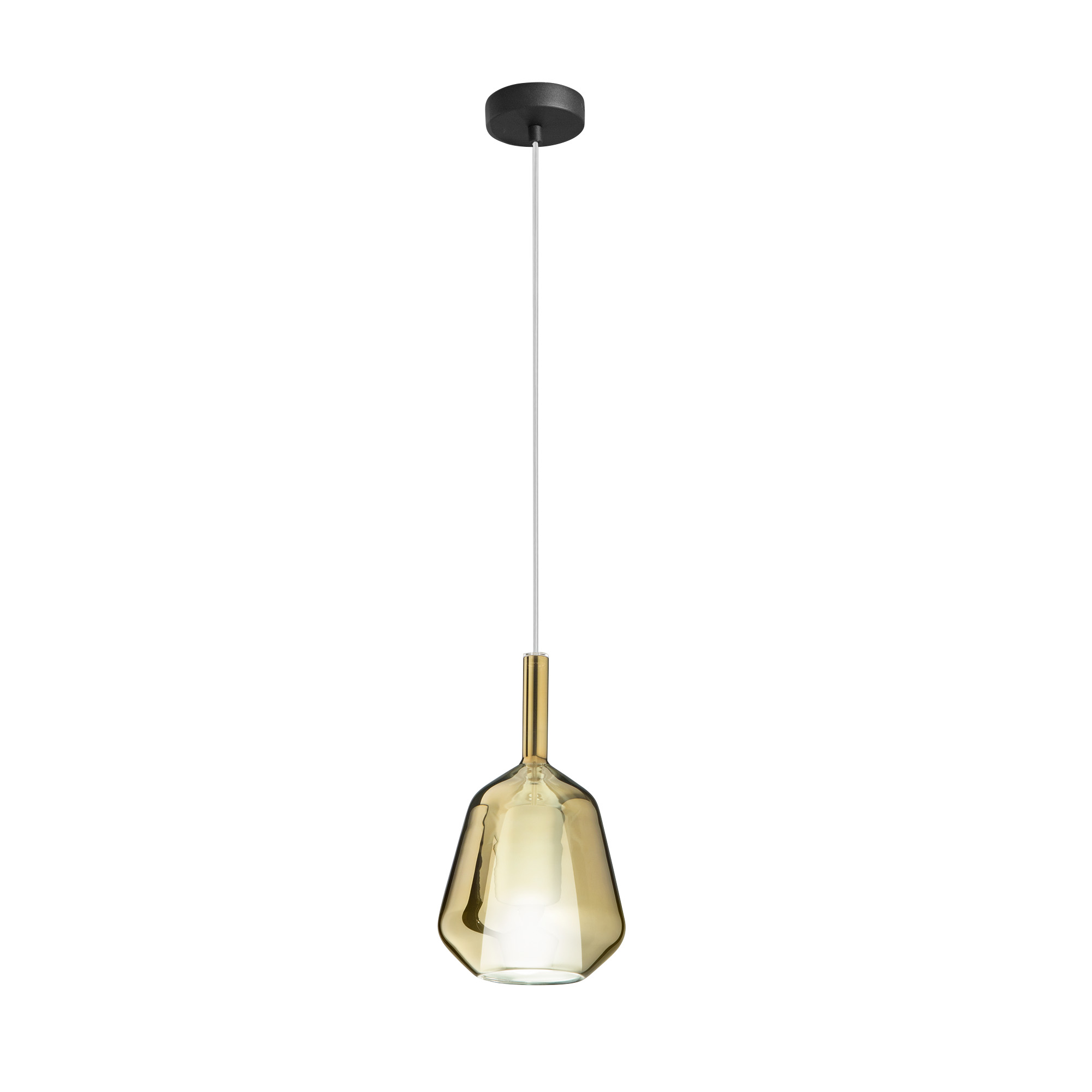 PIREX pendant in gold glass Ø 18 cm - Luce Ambiente e Design