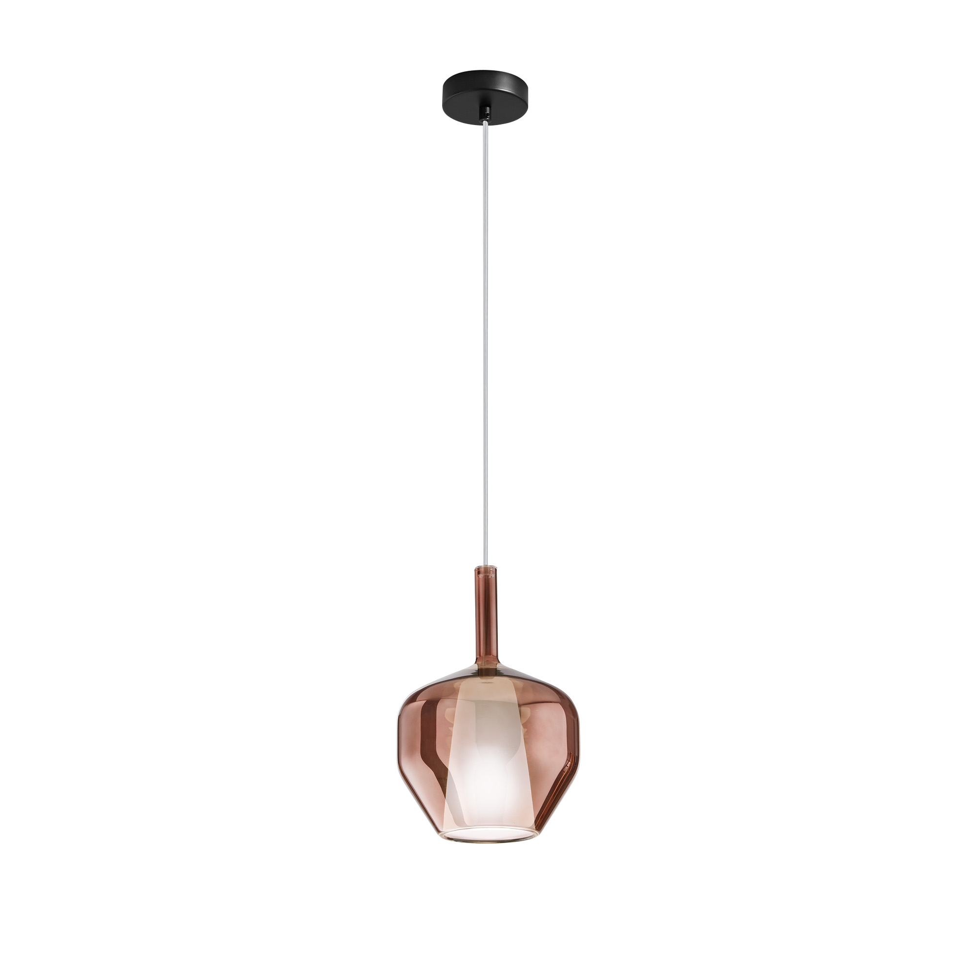 PIREX pendant in copper glass Ø 20 cm - Luce Ambiente e Design