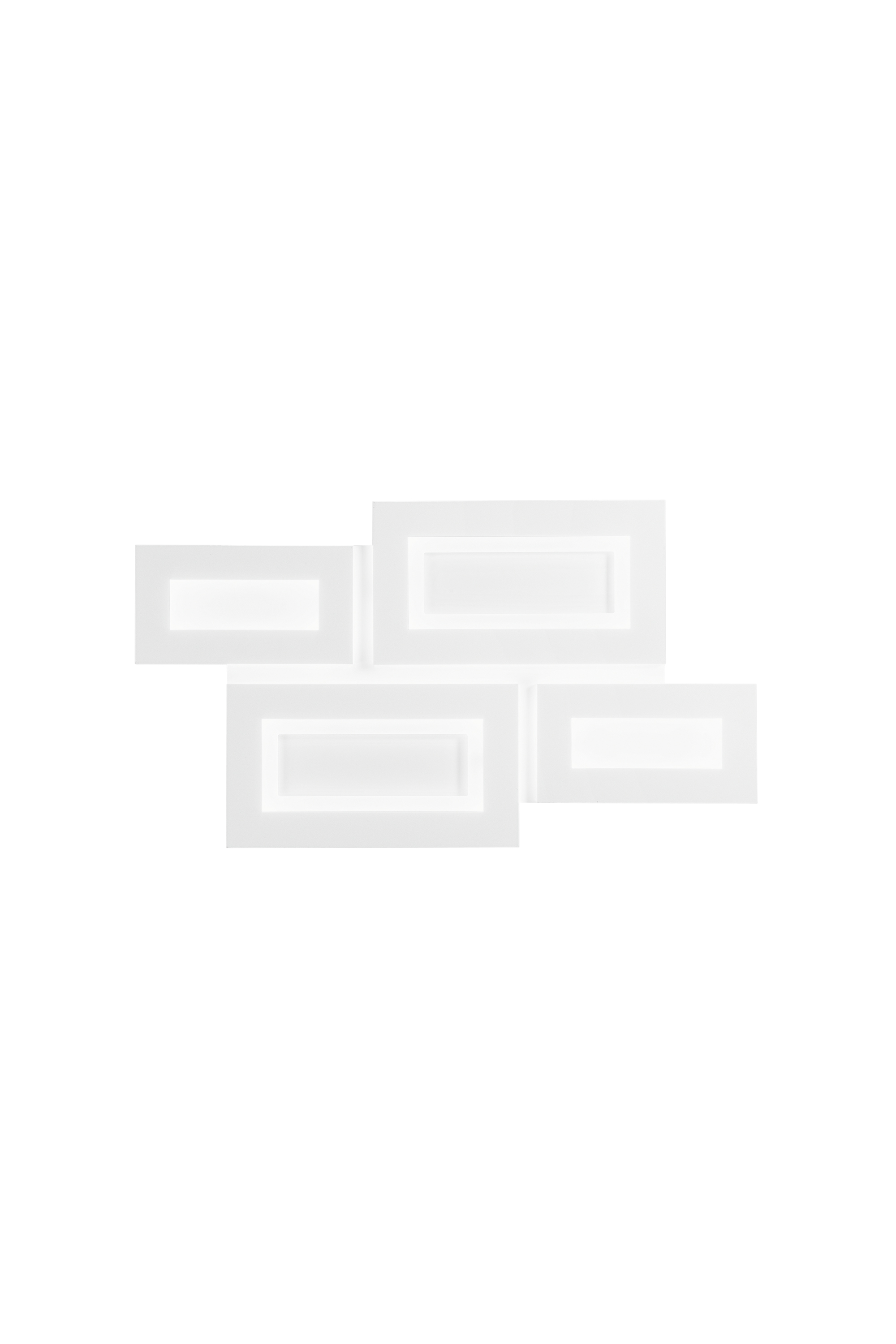 ALBERS ceiling light in white aluminium, CCT, 50 x 48 cm - composition - Luce Ambiente e Design