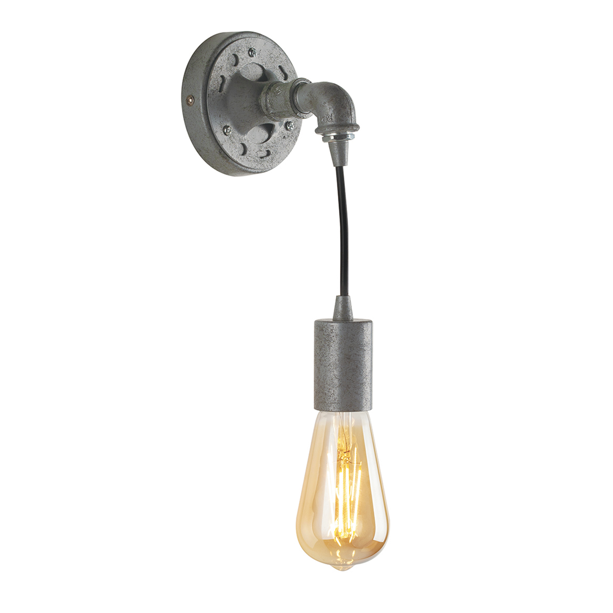 AMARCORD wall light in aged galvanized metal - Luce Ambiente e Design