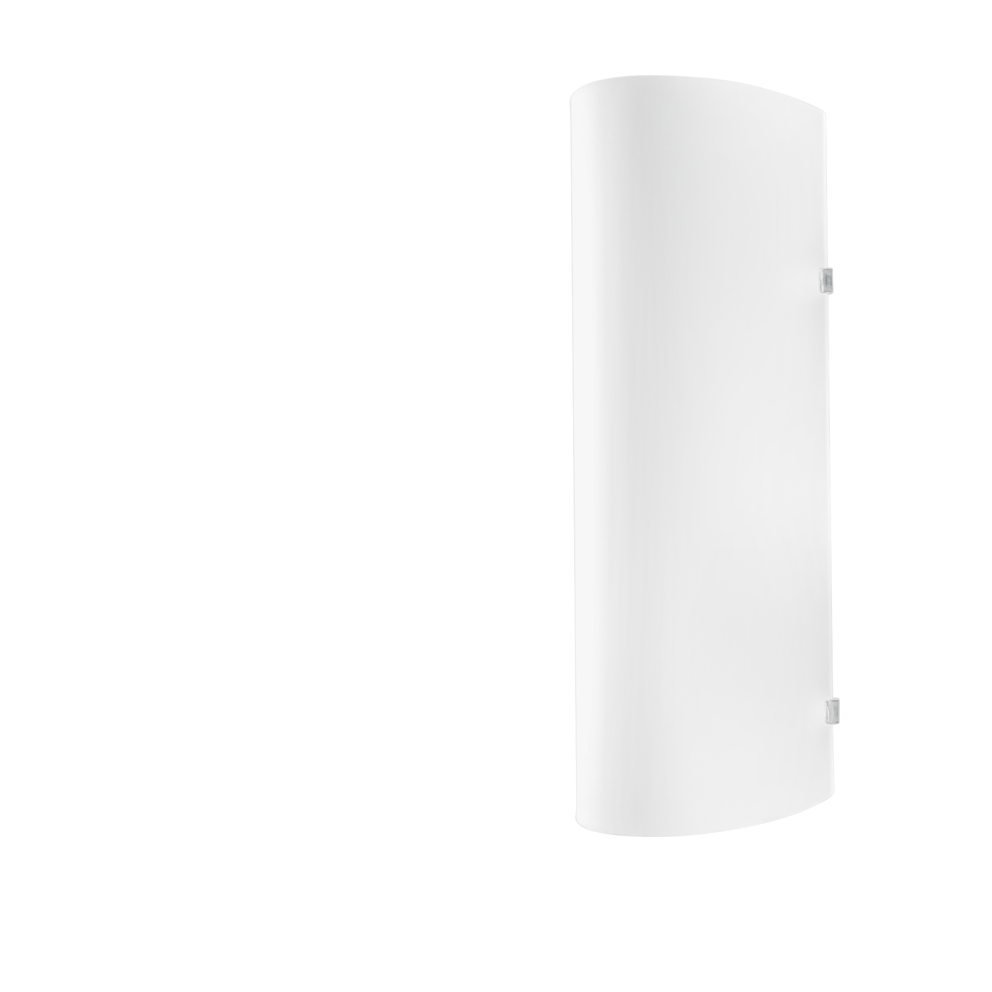 AMY wall light in white glass with chrome details - Luce Ambiente e Design