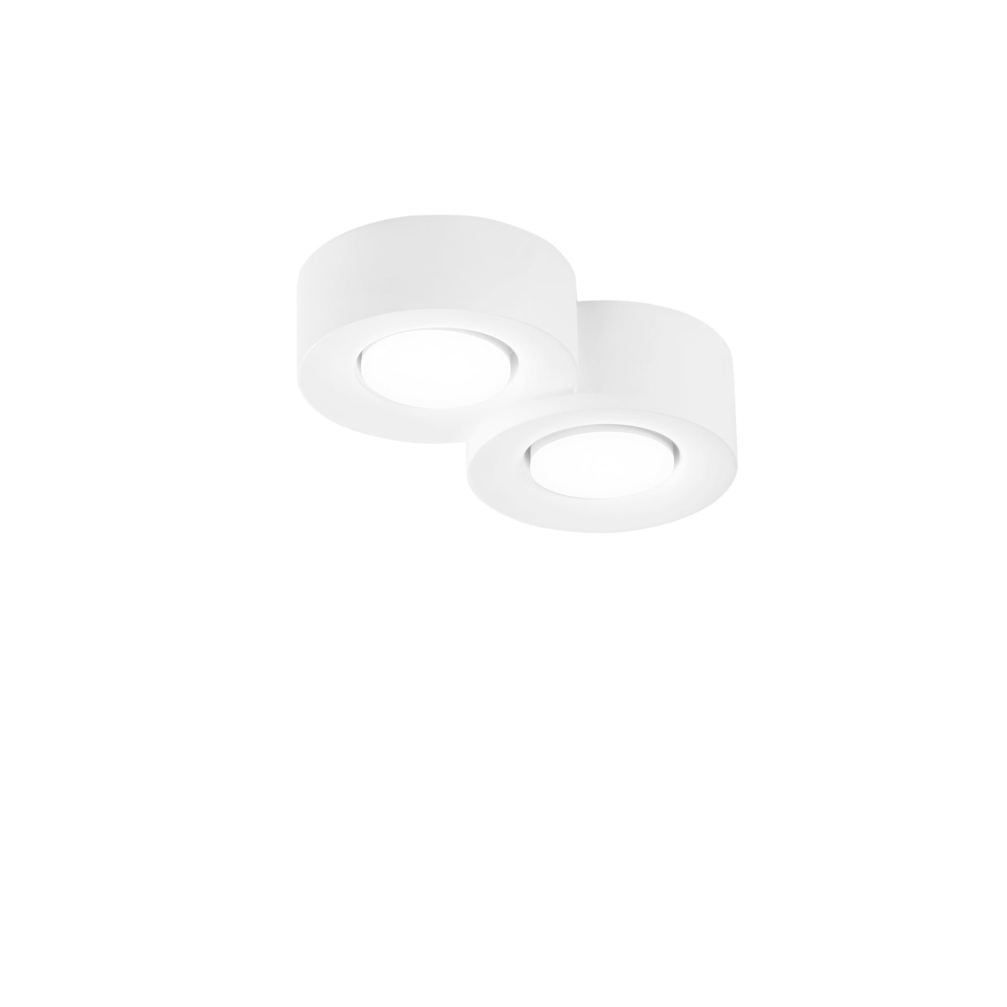 ATHEN double round ceiling light in paintable plaster - Luce Ambiente e Design
