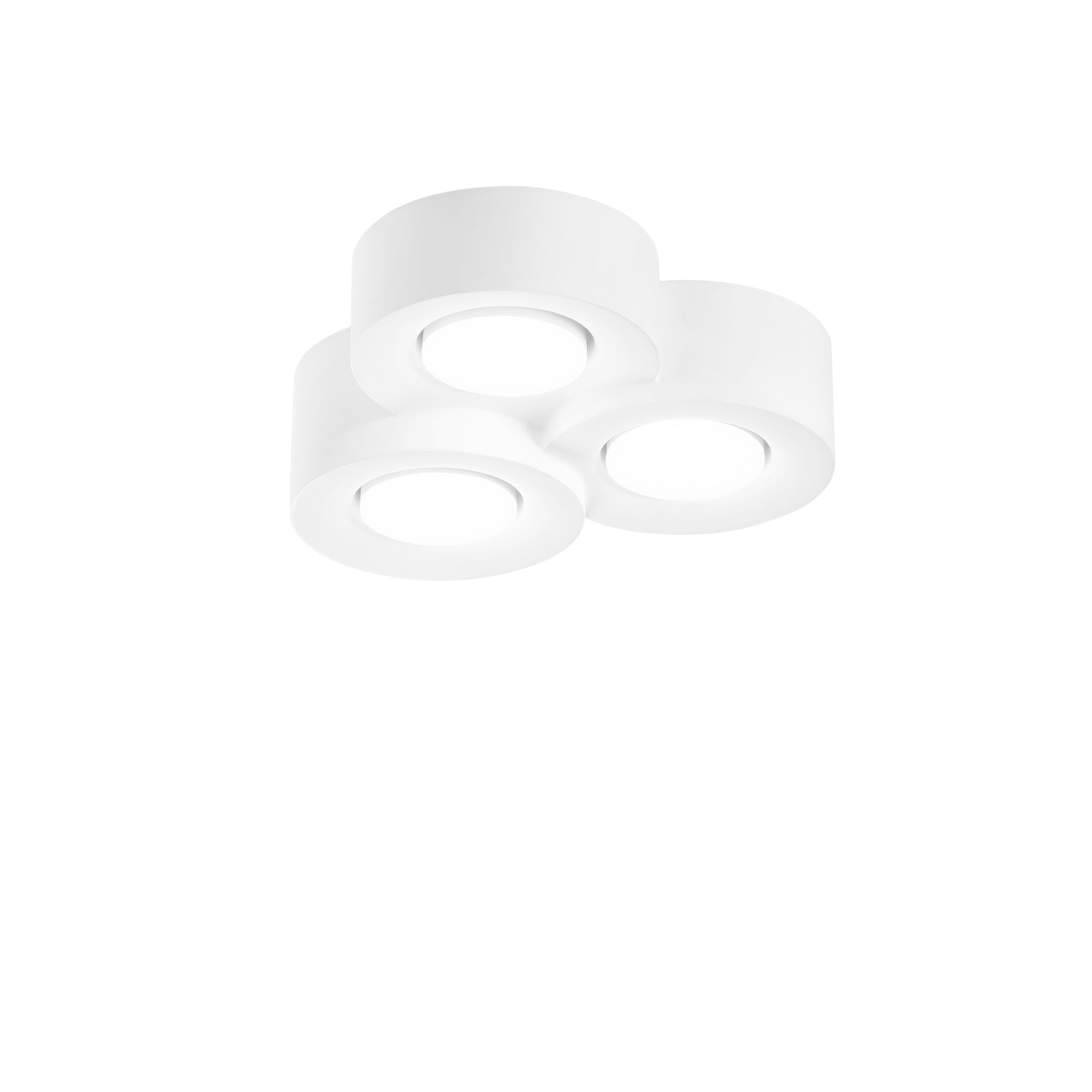 ATHEN triple round ceiling light in paintable plaster - Luce Ambiente e Design