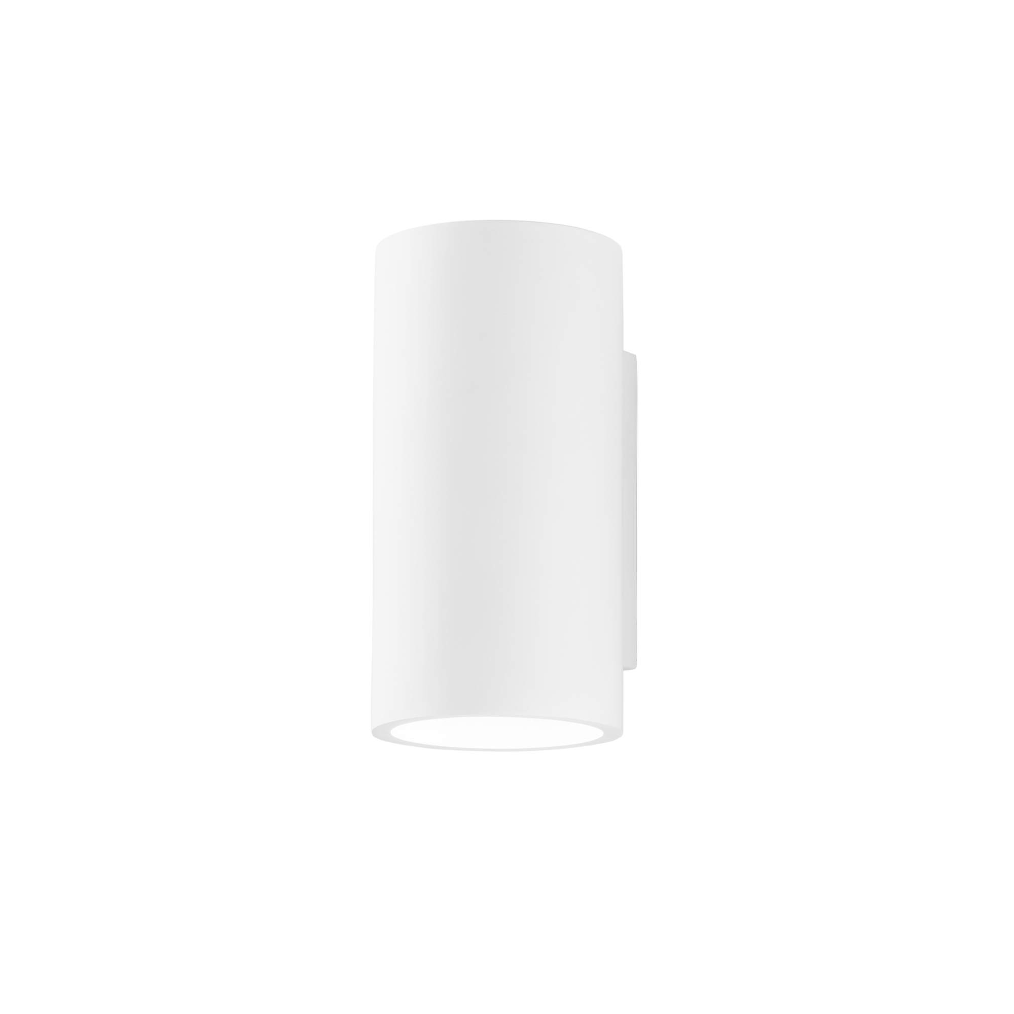 BANJIE single wall light in paintable white plaster with up-and-down light Ø 12 cm - Luce Ambiente e Design