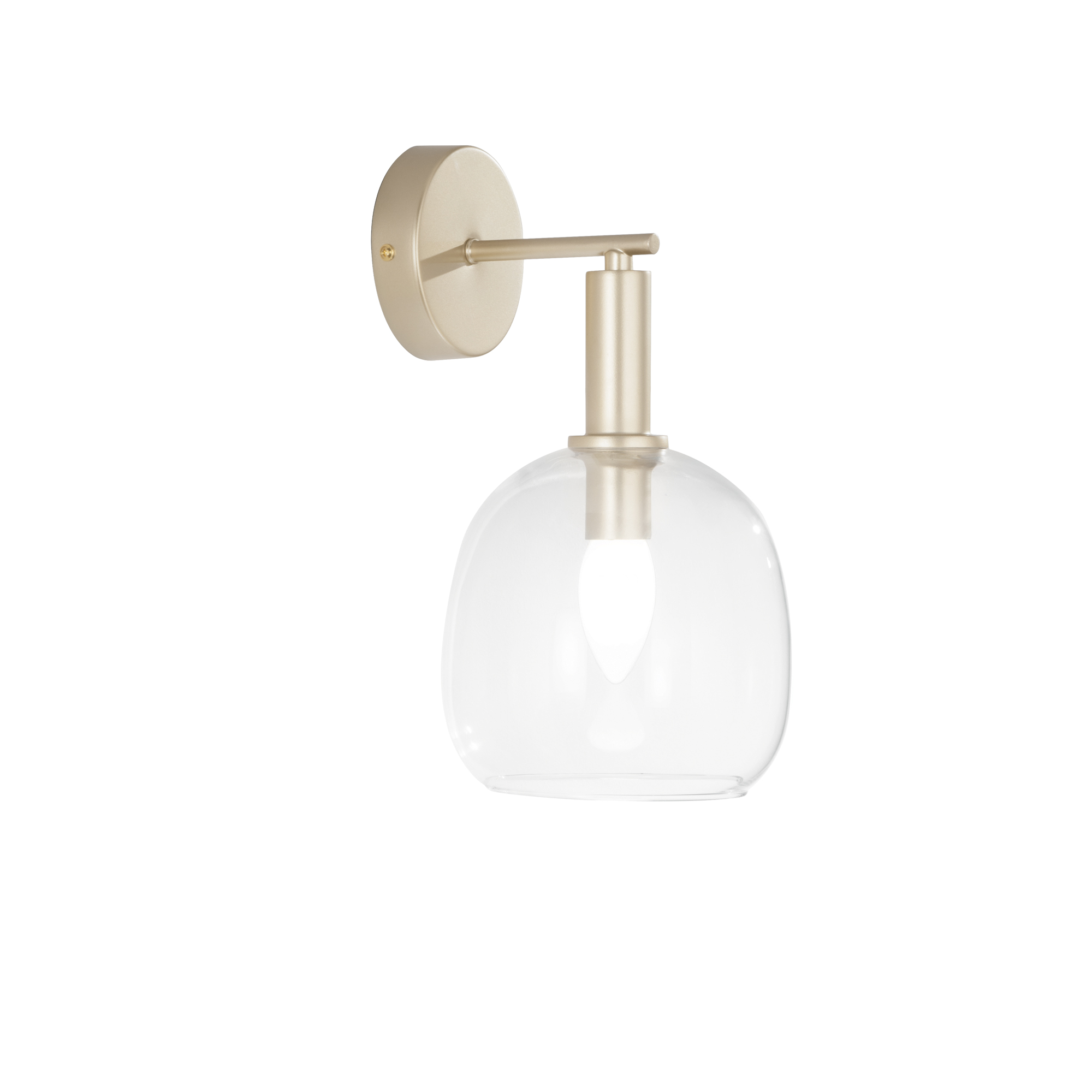 BRANDY wall light with gold finish and blown glass diffuser - Luce Ambiente e Design