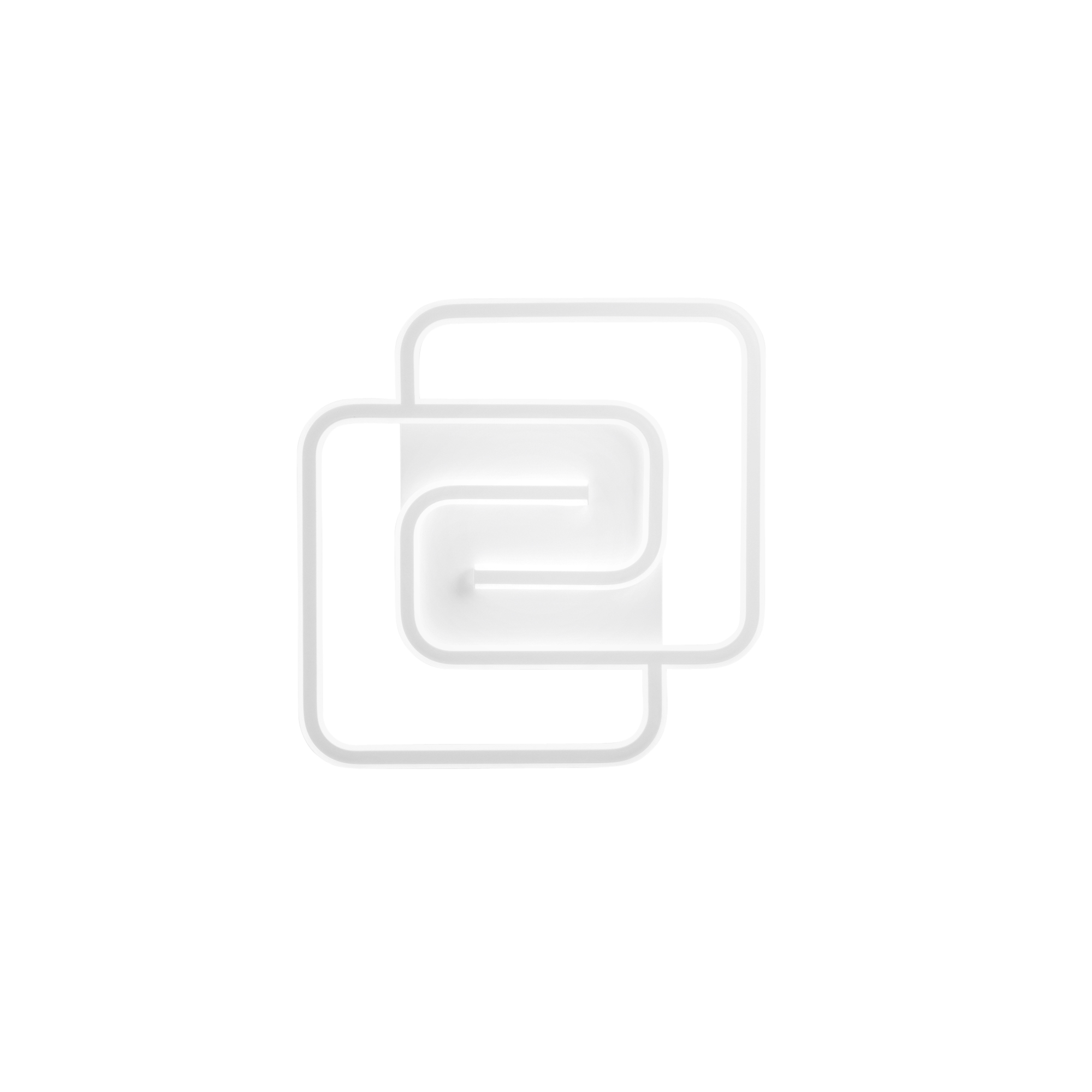 CAYMAN square white LED ceiling light 40W with CCT switch - Luce Ambiente e Design