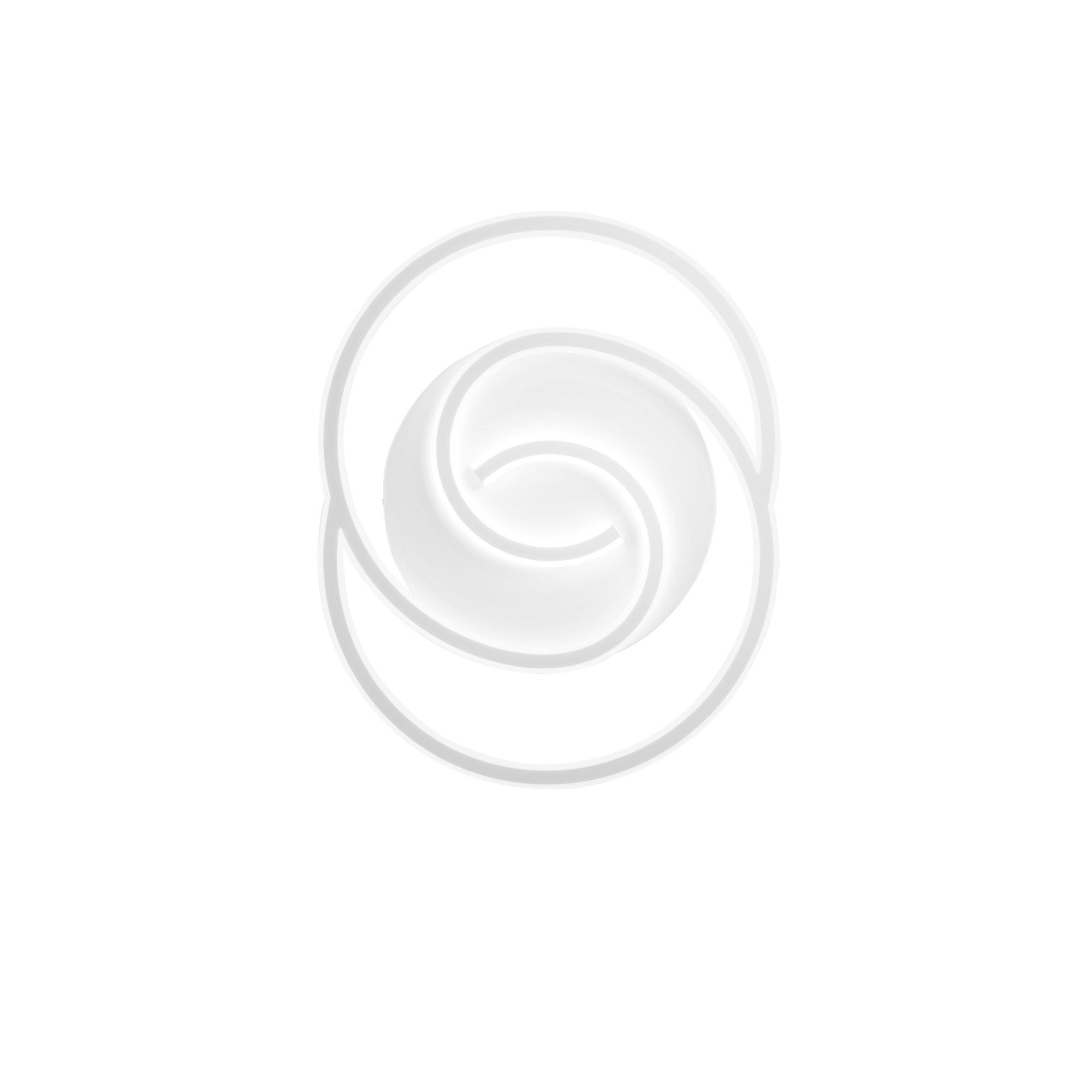 CAYMAN oval white LED ceiling light 40W with CCT switch - Luce Ambiente e Design