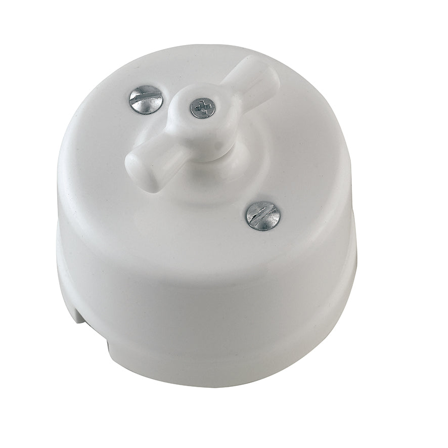 CLAY rotary switch in porcelain 10A - Intec