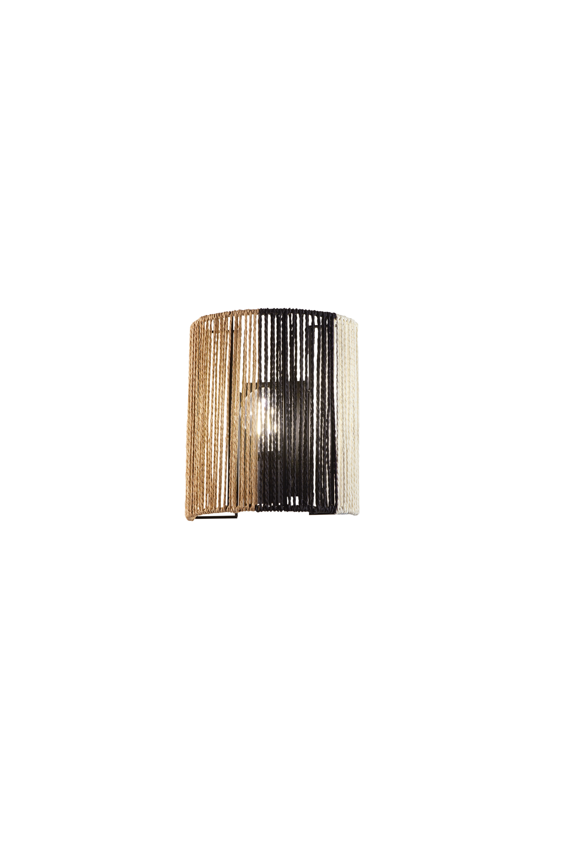COCONUT wall light in natural paper threads - Luce Ambiente e Design