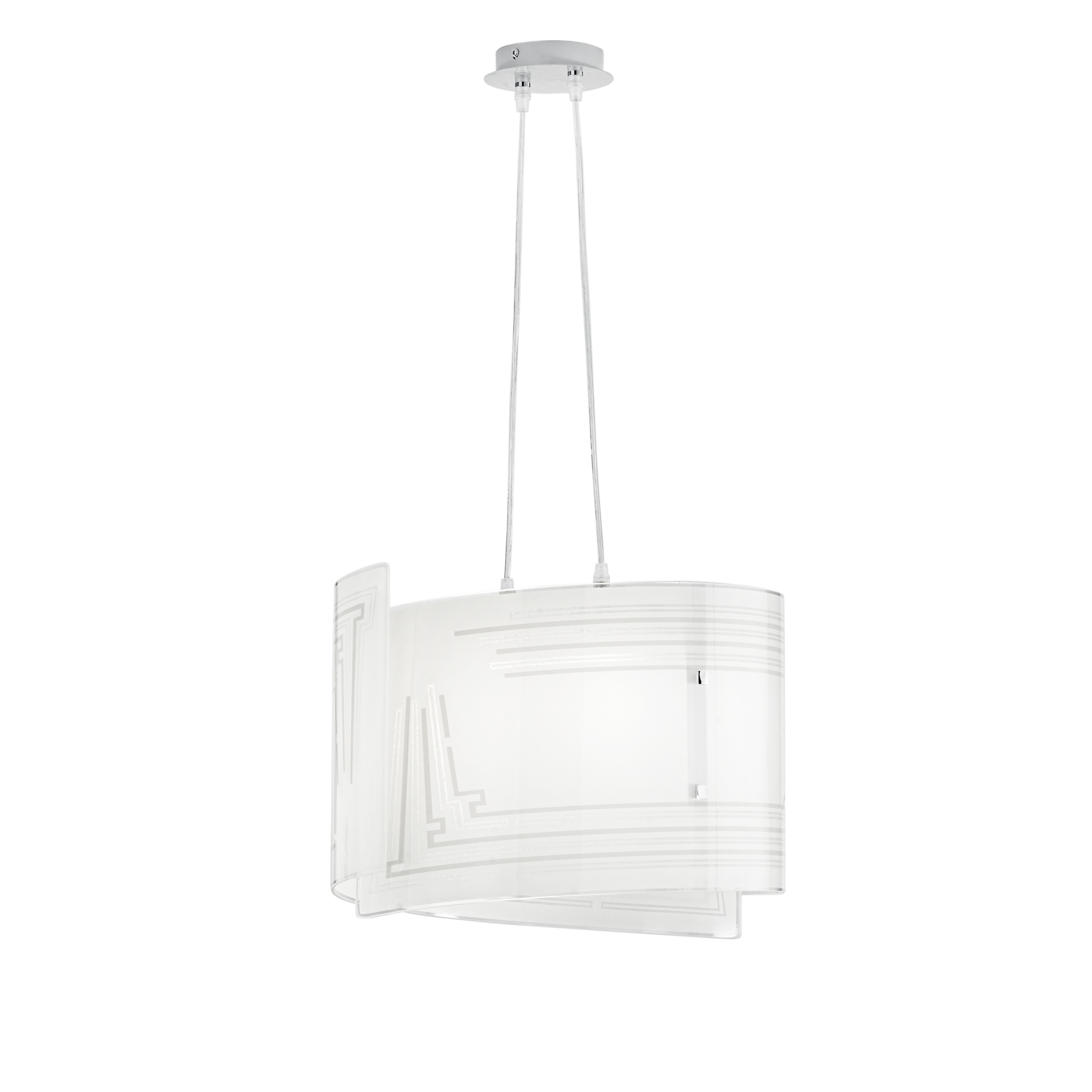 CONCEPT pendant light in white glass 45 cm - Luce Ambiente e Design