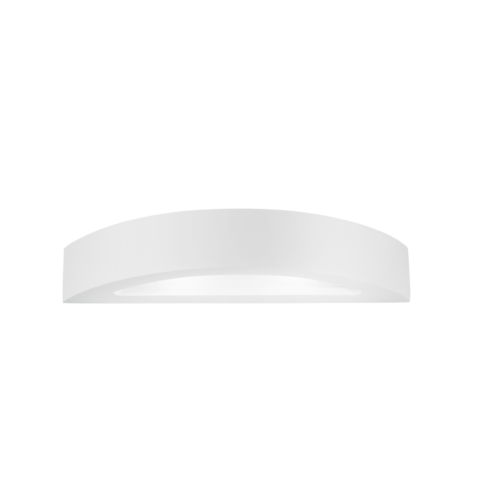 CORTINA wall light in paintable white plaster with double diffuser - 42 cm - Luce Ambiente e Design