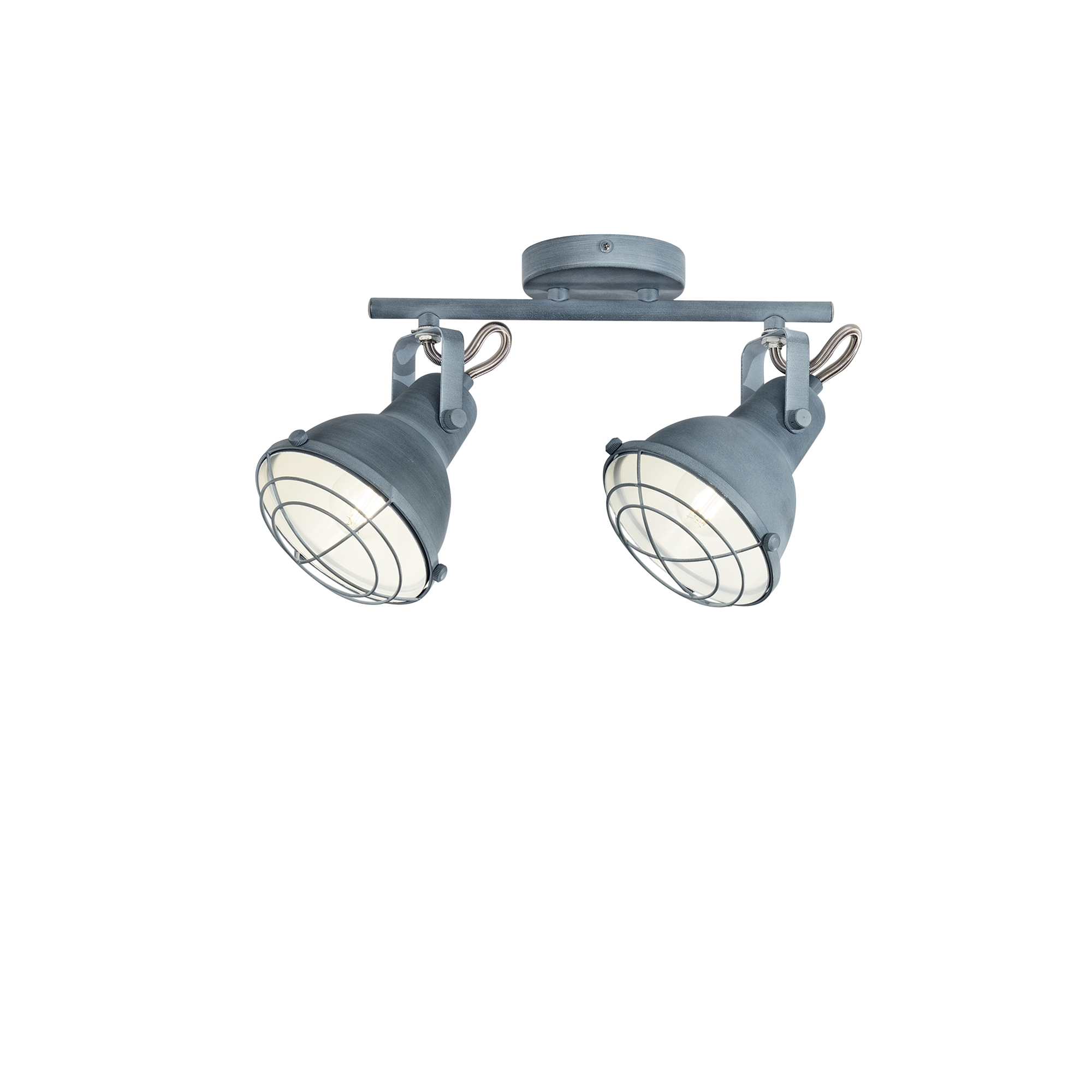 CUBA wall light in grey metal with 2 adjustable diffusers - Luce Ambiente e Design