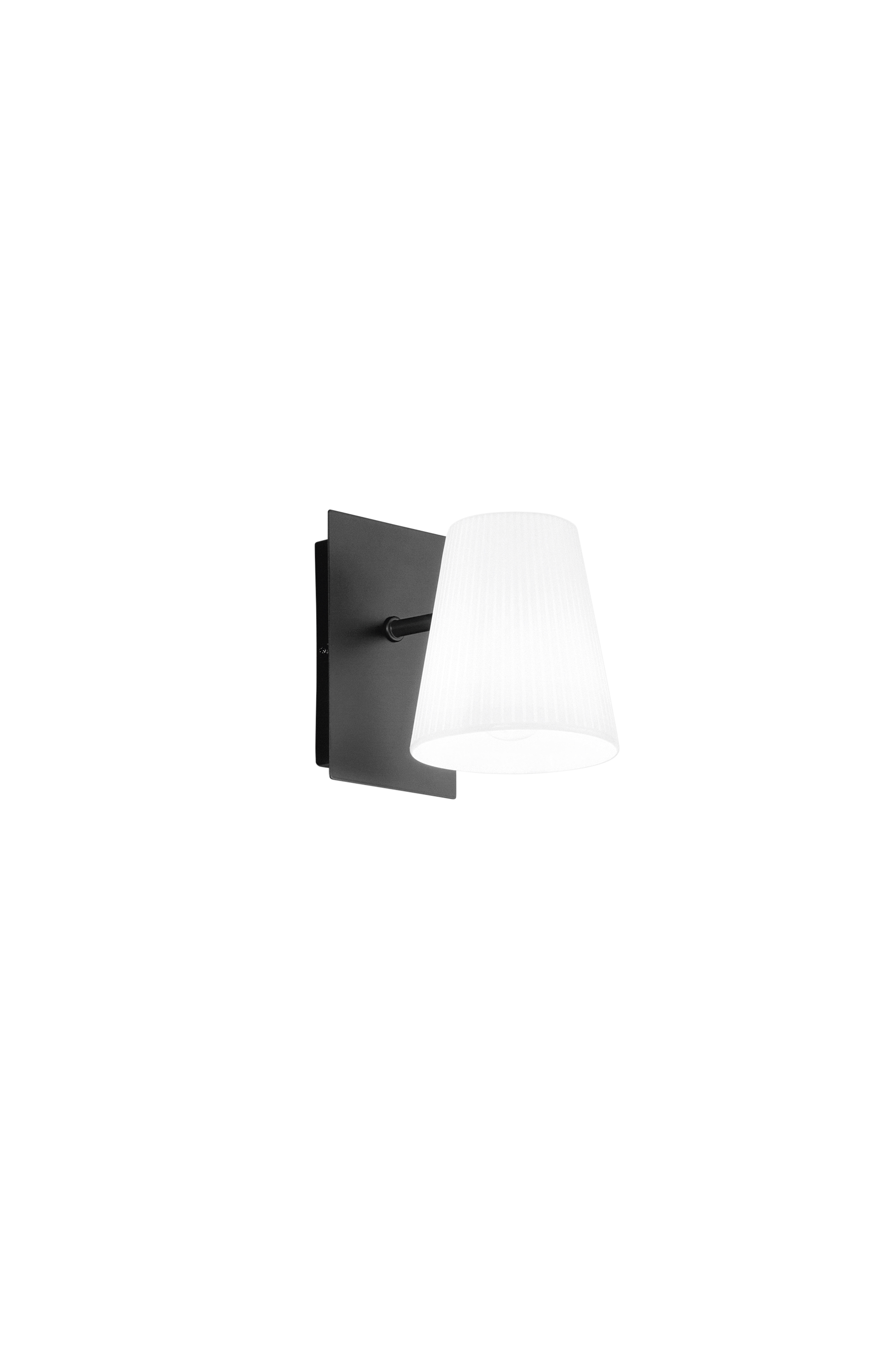 CULT black metal wall light with thermoplastic diffuser - Luce Ambiente e Design