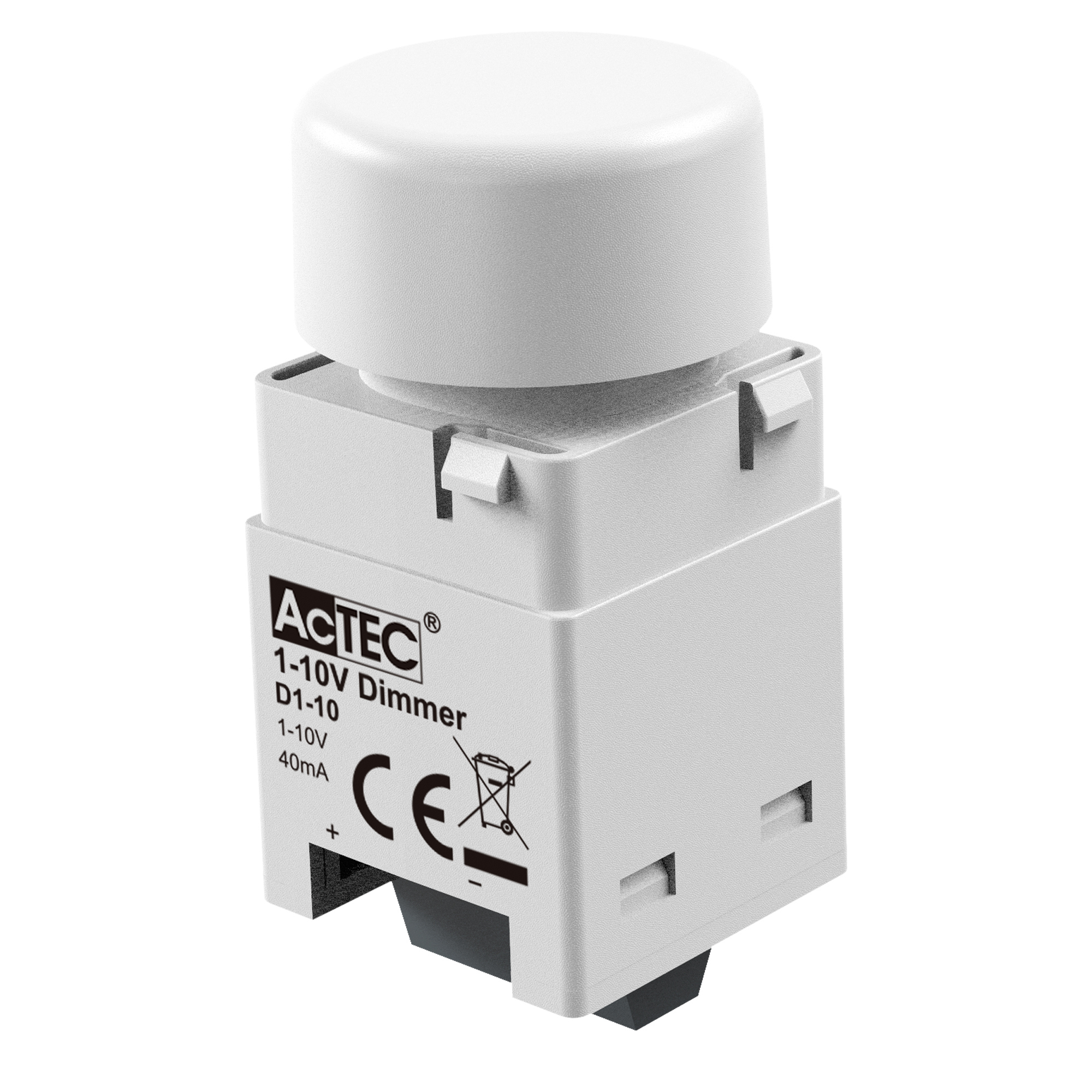 D1-10 dimmer 1-10V 40mA 8.35x8.35x4.4 cm - Intec
