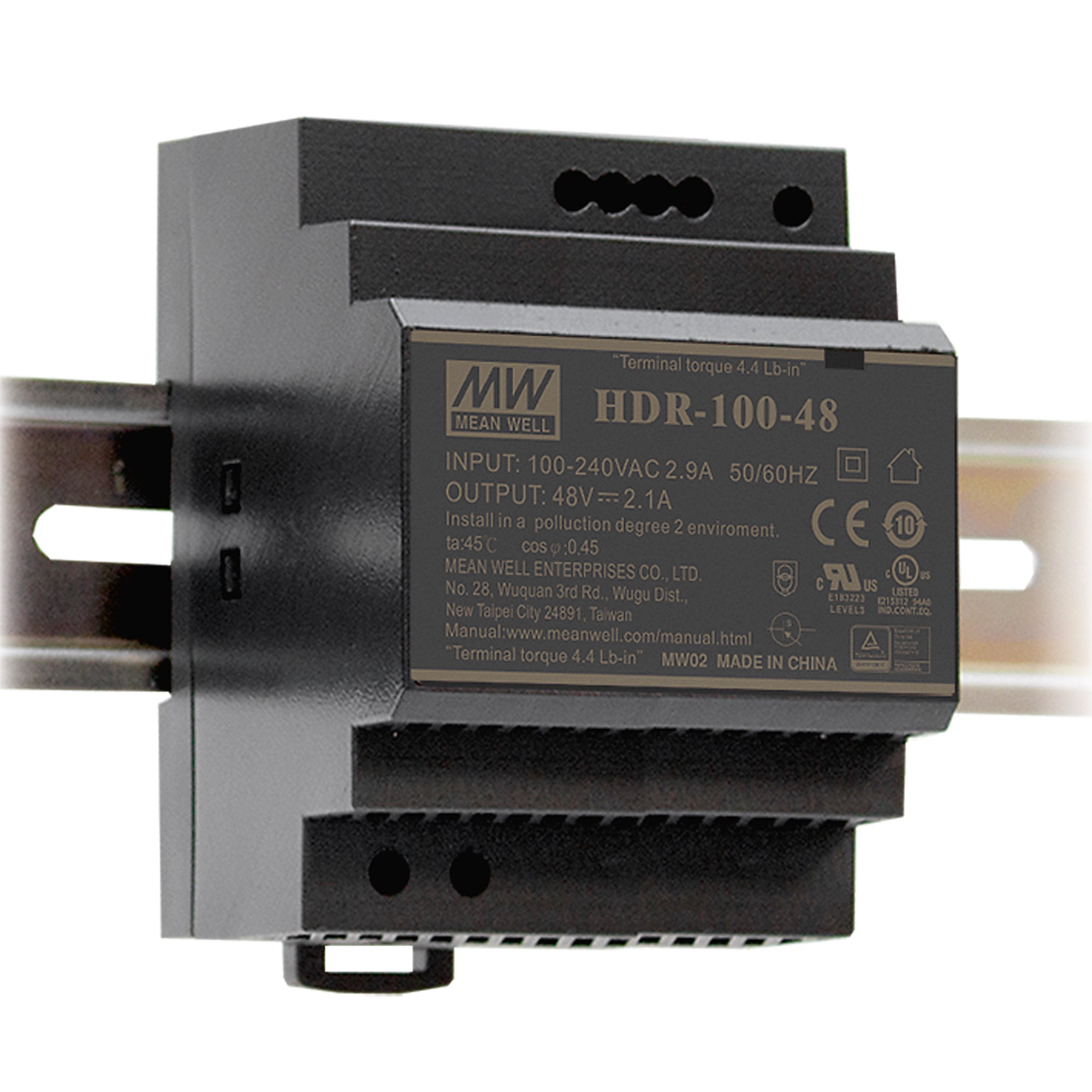 ULTRA-SLIM DIN RAIL DRIVER 24V 100W 3.83A INPUT AC85-264V DC120-370V - Intec
