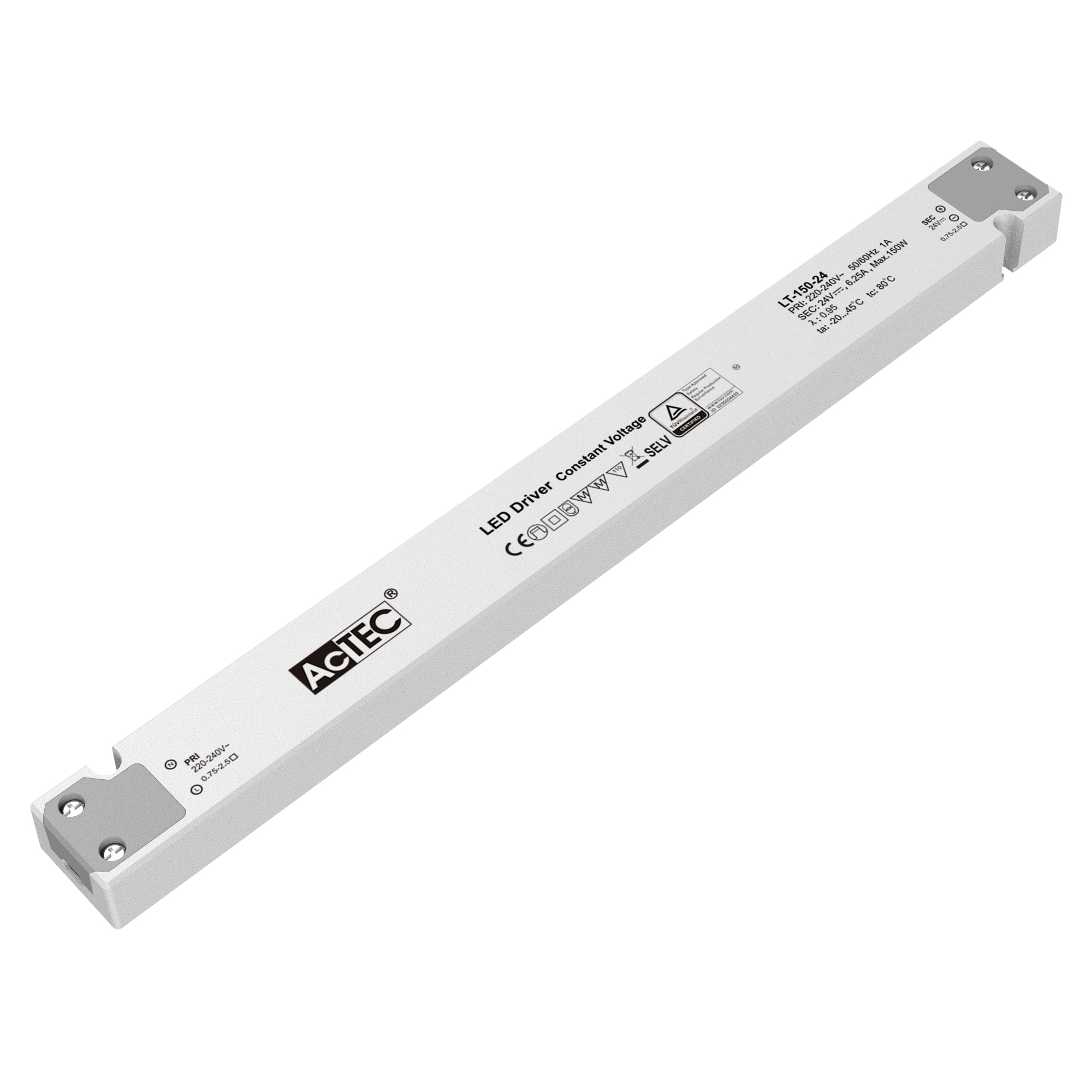 Constant voltage driver with DALI2 DT8 and PUSH dimming functions, with dimming memory 0.1~100% - INTEC