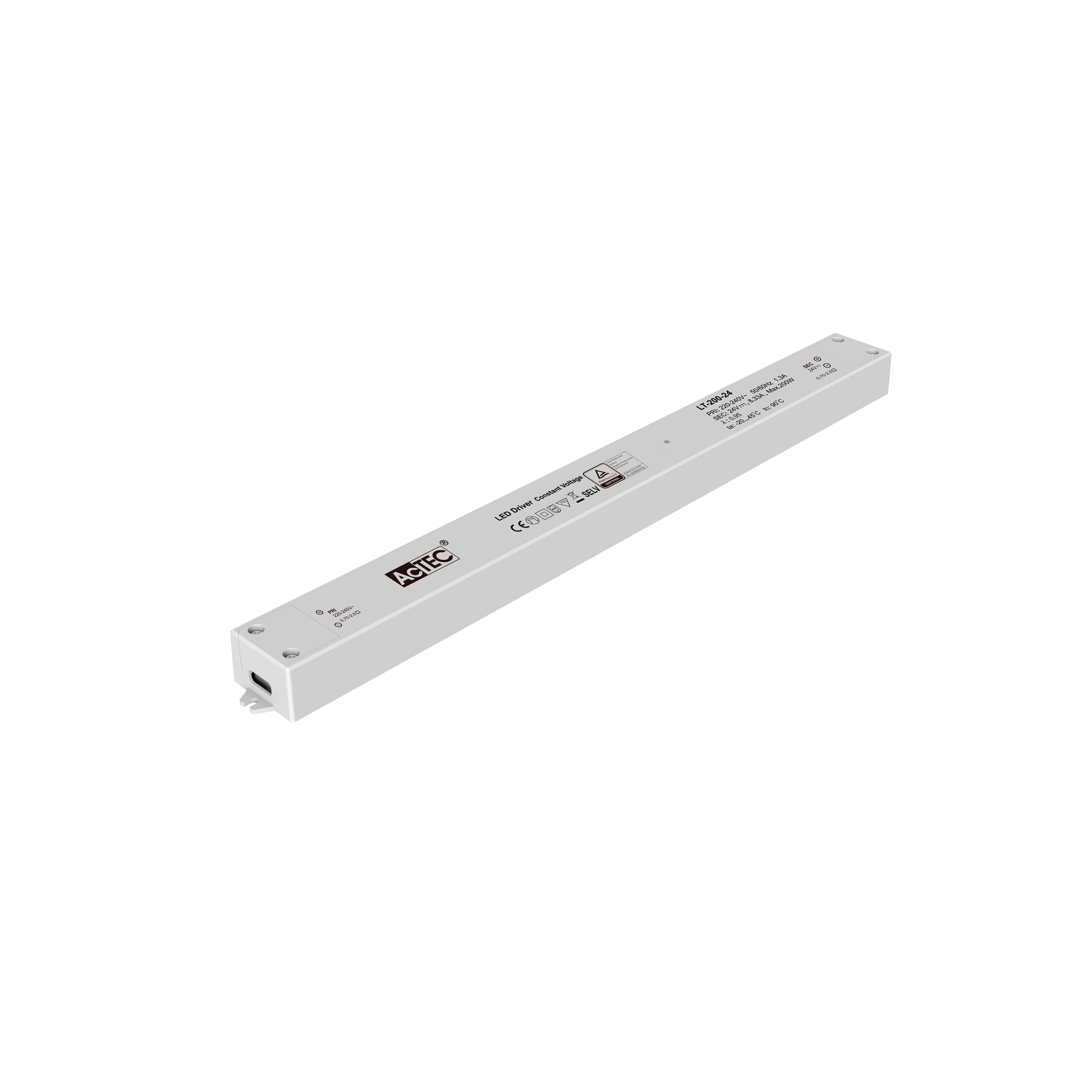 LT DRIVER 24V CONSTANT VOLTAGE 200W 8.34A INPUT AC220-240V - Intec