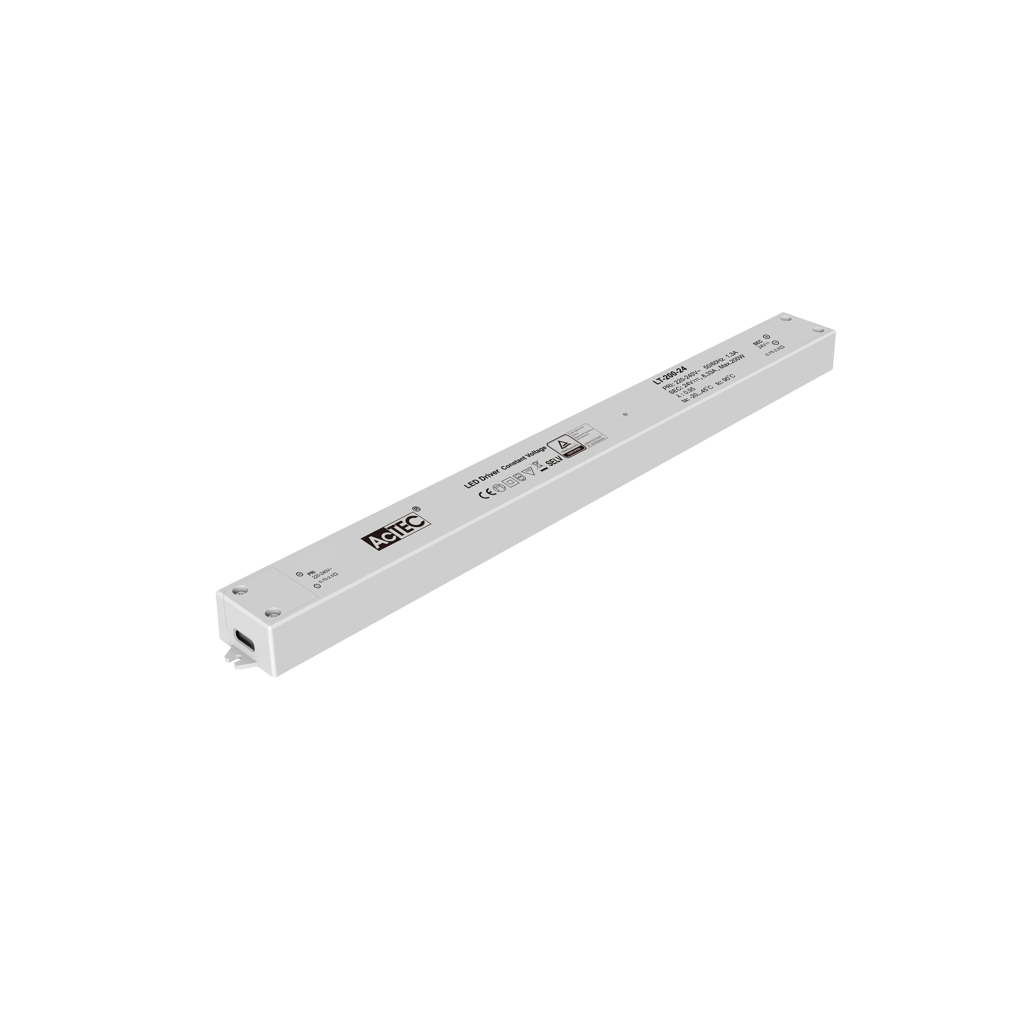 Constant voltage driver Output 24VDC 0 - 10A 240W Input 220 ~ 240V AC DALI dimming function - INTEC