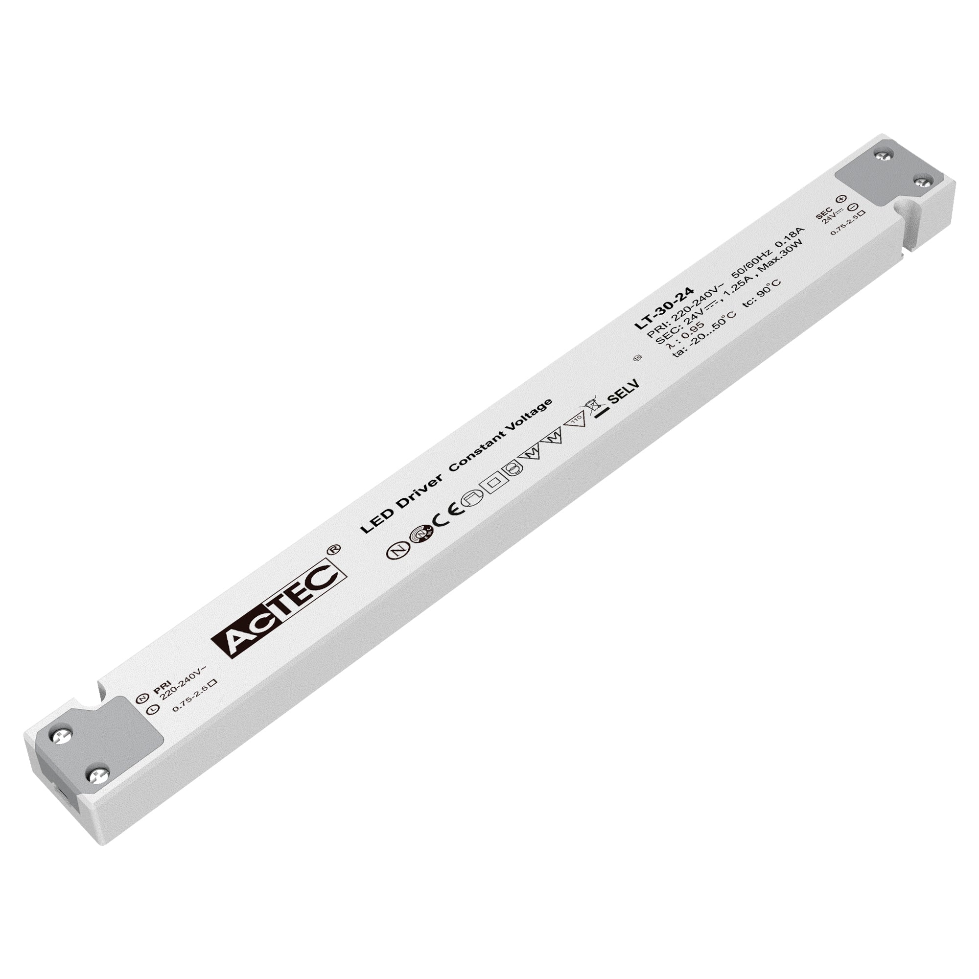 LT DRIVER 24V CONSTANT VOLTAGE 30W 1.25A INPUT AC220-240V - Intec