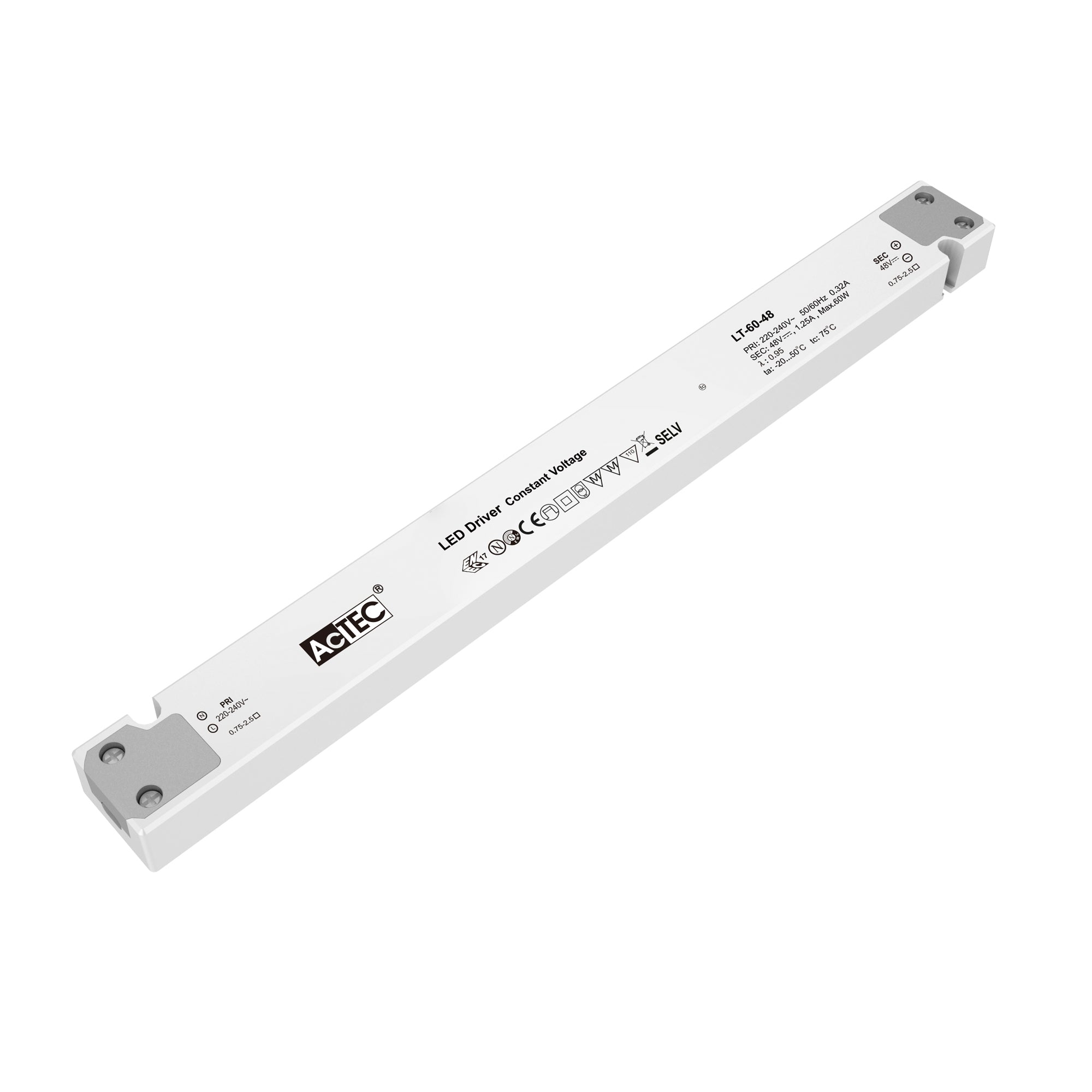 LT DRIVER 48V CONSTANT VOLTAGE 60W 1.24A INPUT AC220-240V - Intec