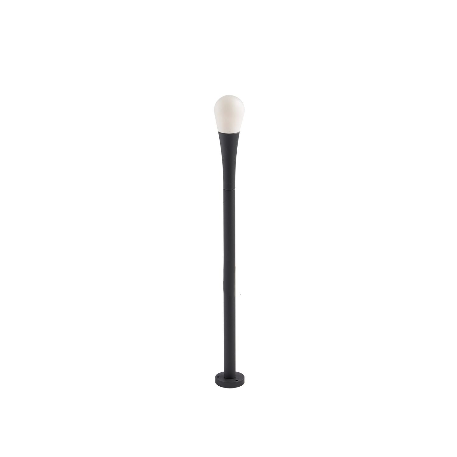DROP outdoor bollard anthracite with G9 socket and spike included 54cm - Intec