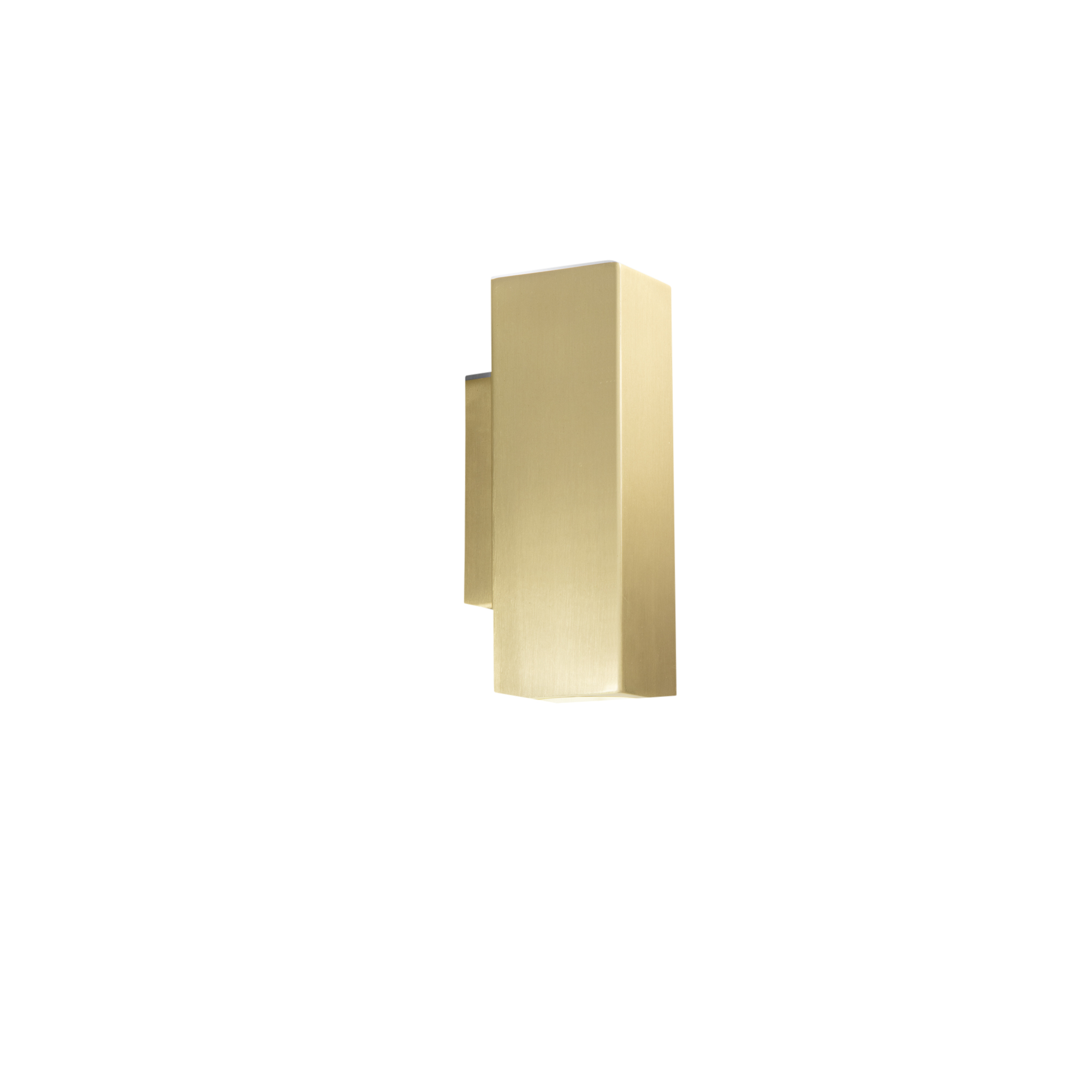 DUDUK square up-and-down wall light in gold metal 7 cm - Luce Ambiente e Design