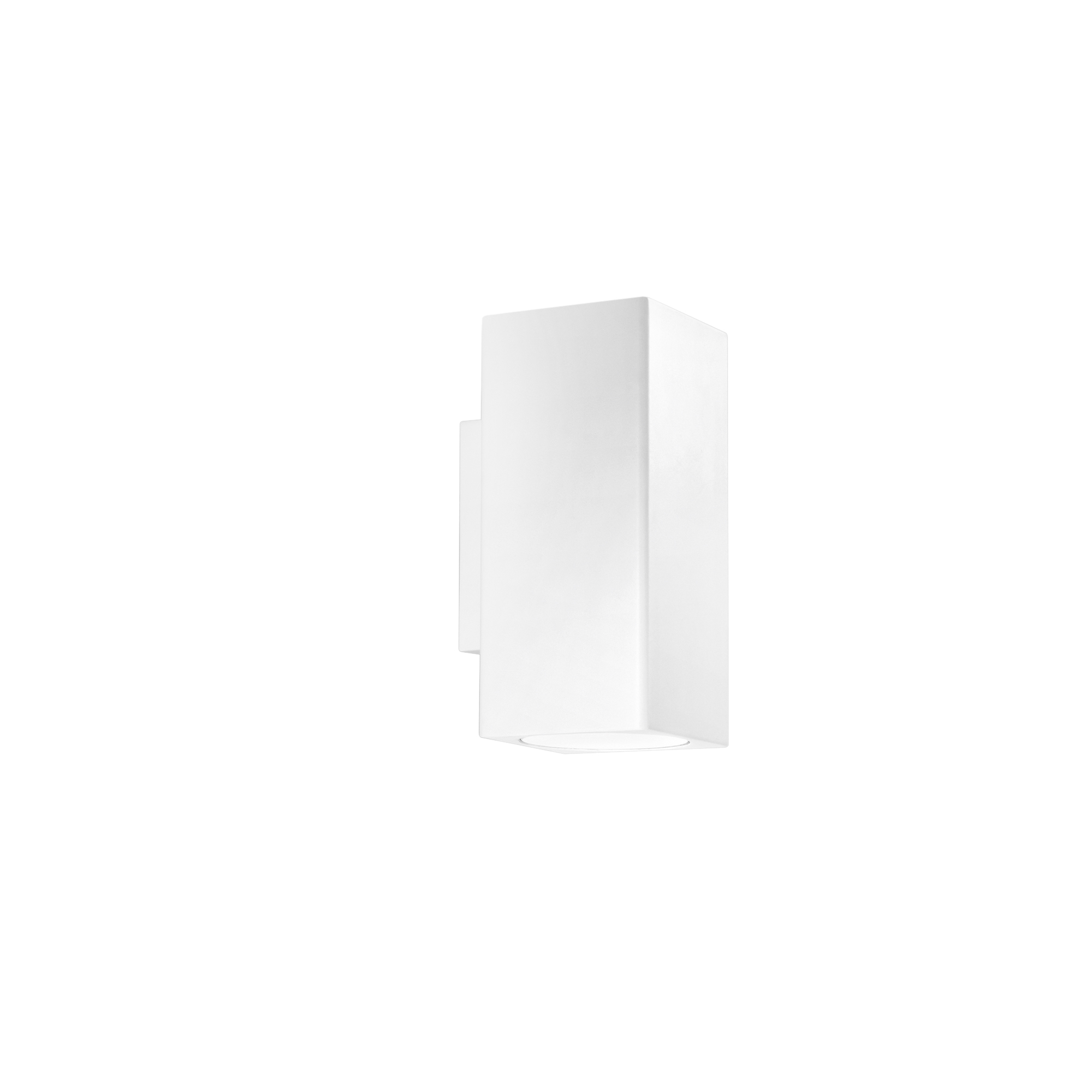 DUDUK square up-and-down wall light in white metal 10 cm - Luce Ambiente e Design
