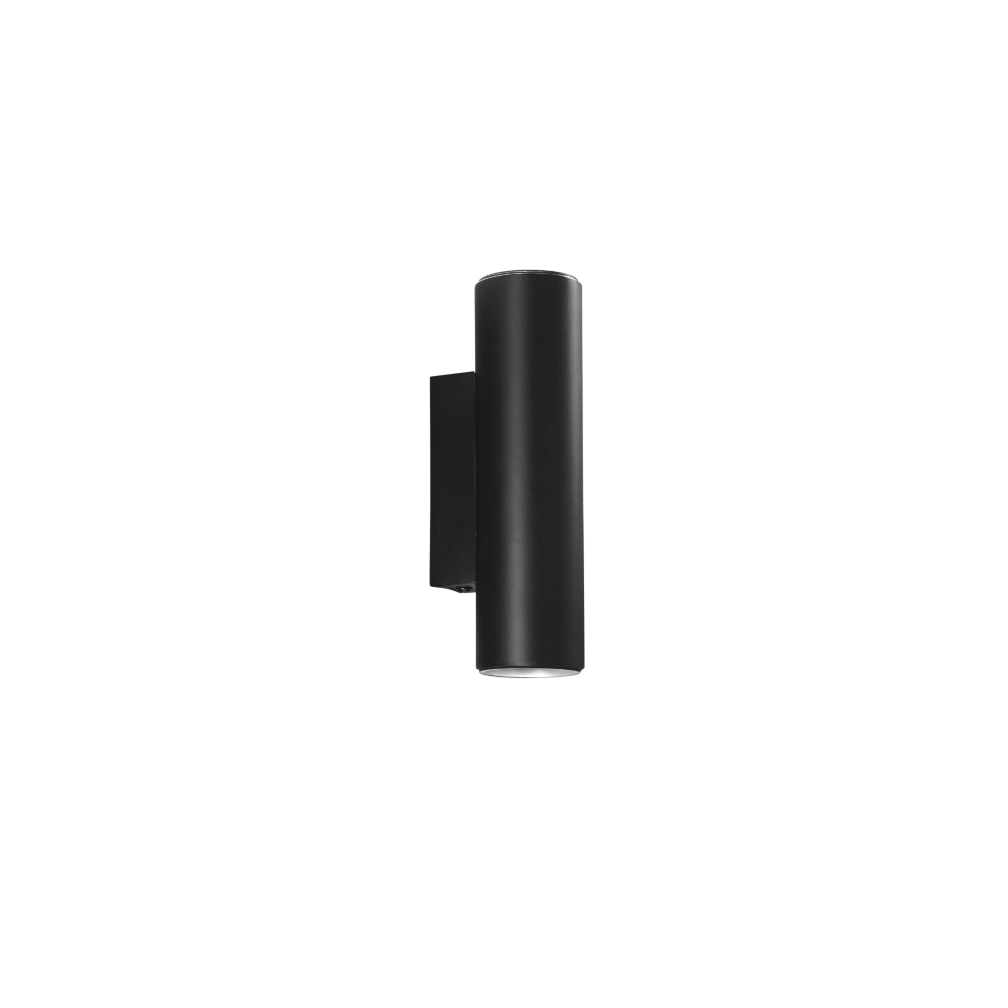DUDUK round up-and-down wall light in black metal 7 cm - Luce Ambiente e Design