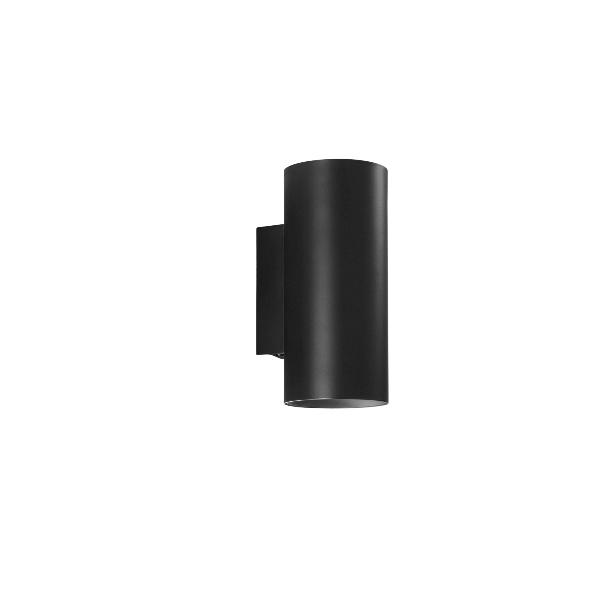 DUDUK round up-and-down wall light in black metal 10 cm - Luce Ambiente e Design