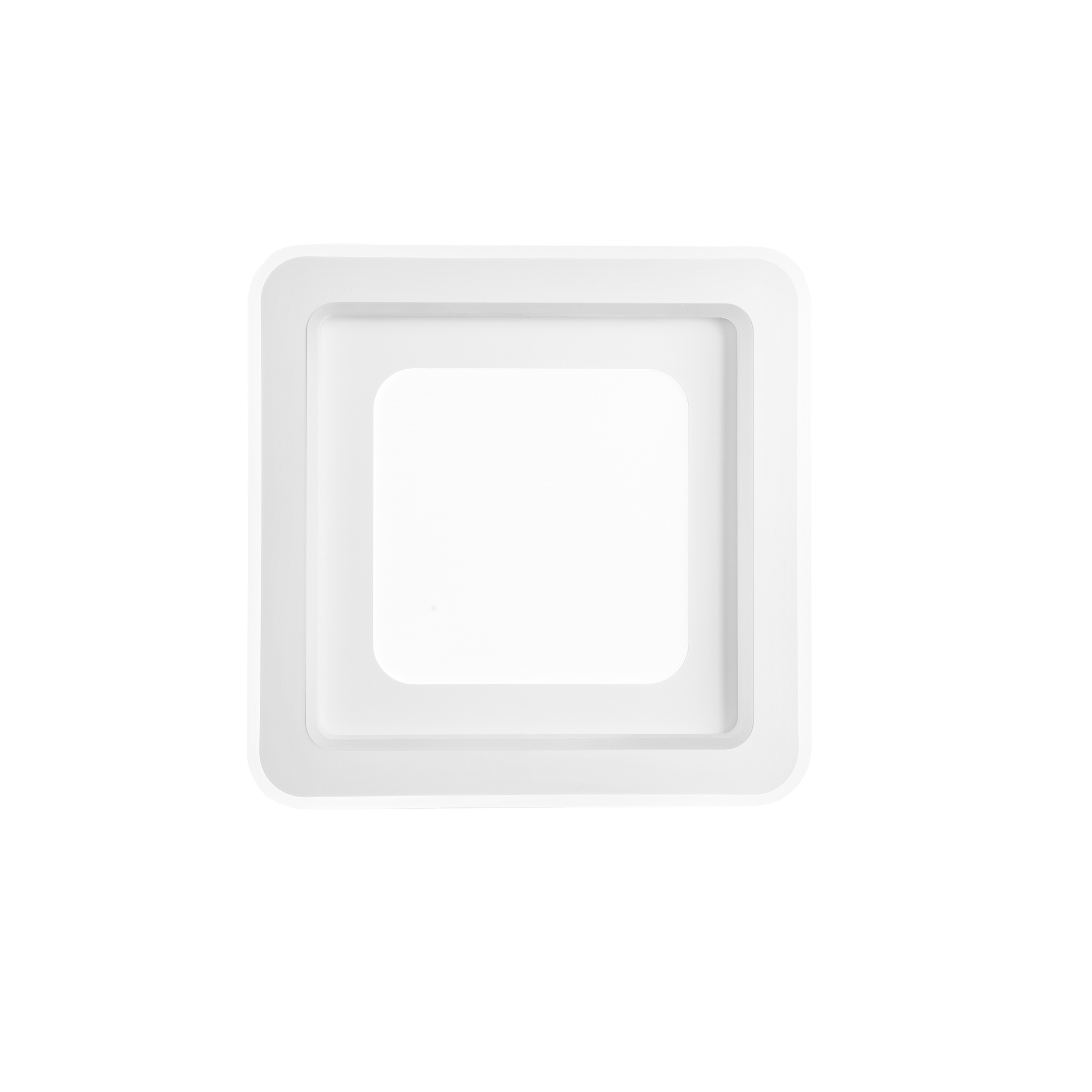 DYGITAL square LED ceiling light in white metal, dimmable, CCT and RGB with remote control - Luce Ambiente e Design