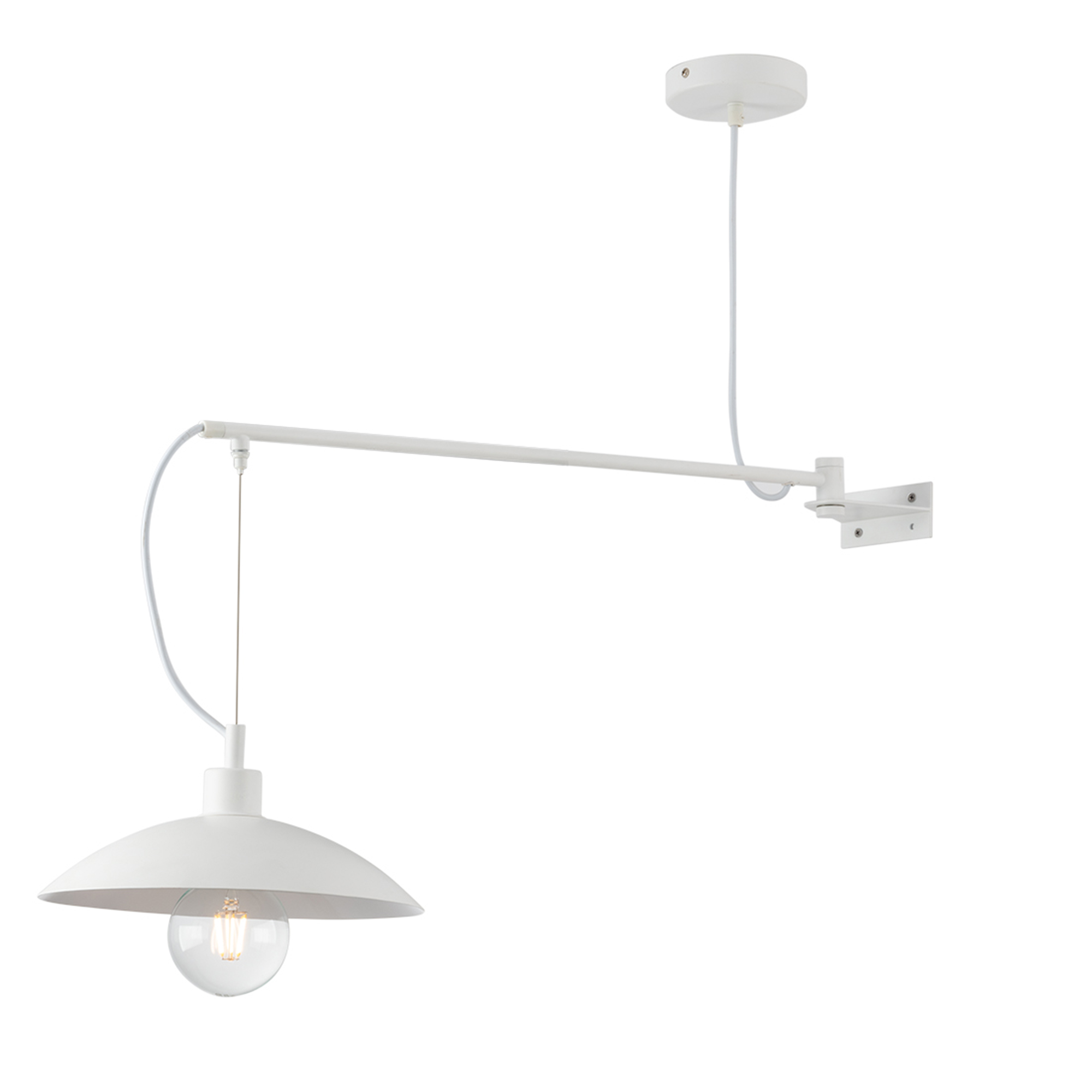 ELDORADO wall light in white metal, pendant style - Luce Ambiente e Design