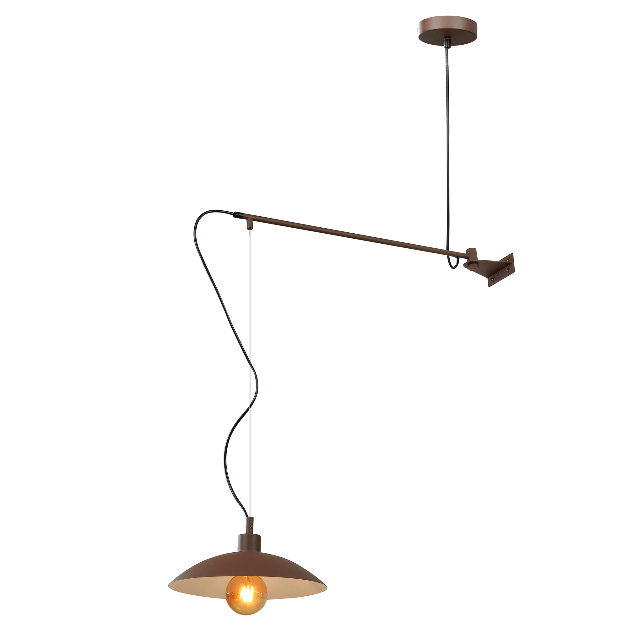 ELDORADO wall light in bronze metal, pendant style - Luce Ambiente e Design