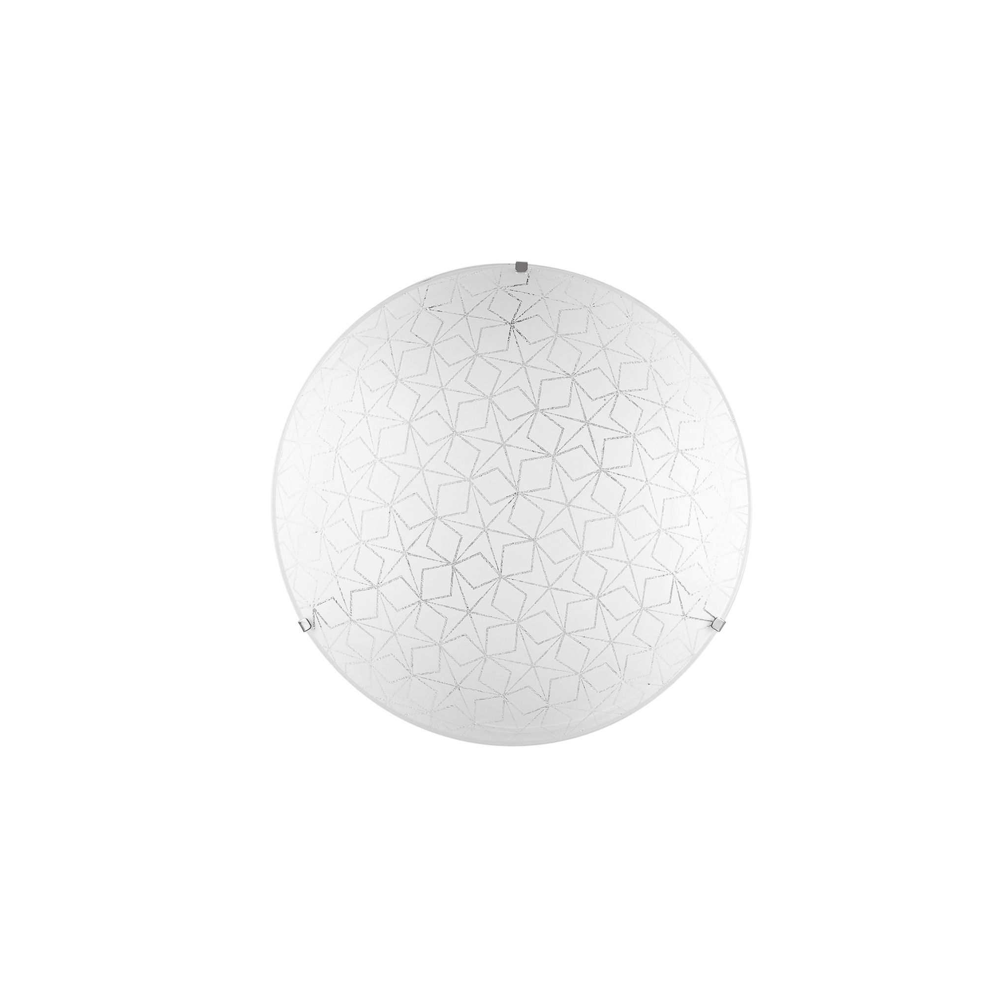 ESAGRAM ceiling light in white glass Ø 30 cm - Luce Ambiente e Design