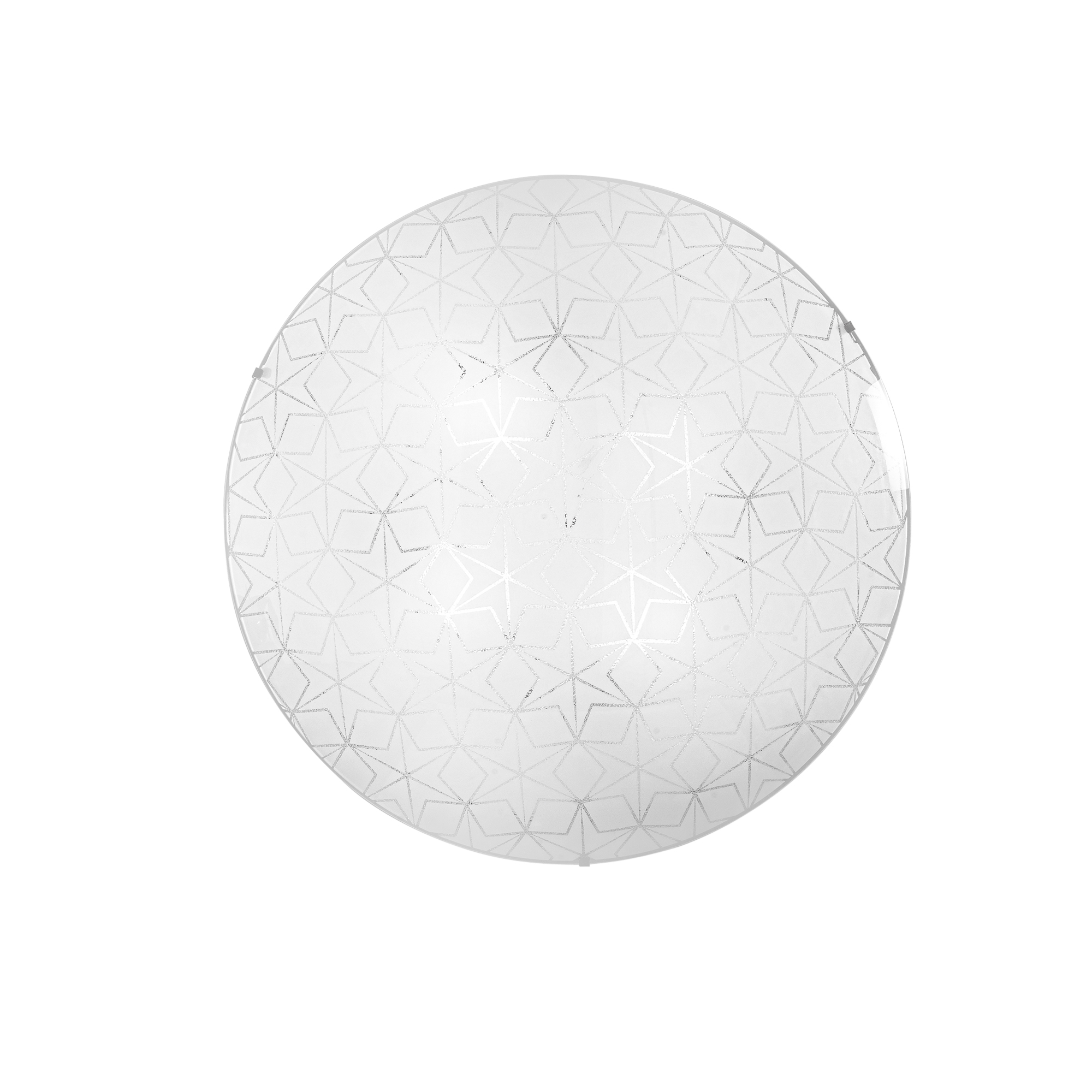 ESAGRAM ceiling light in white glass Ø 50 cm - Luce Ambiente e Design