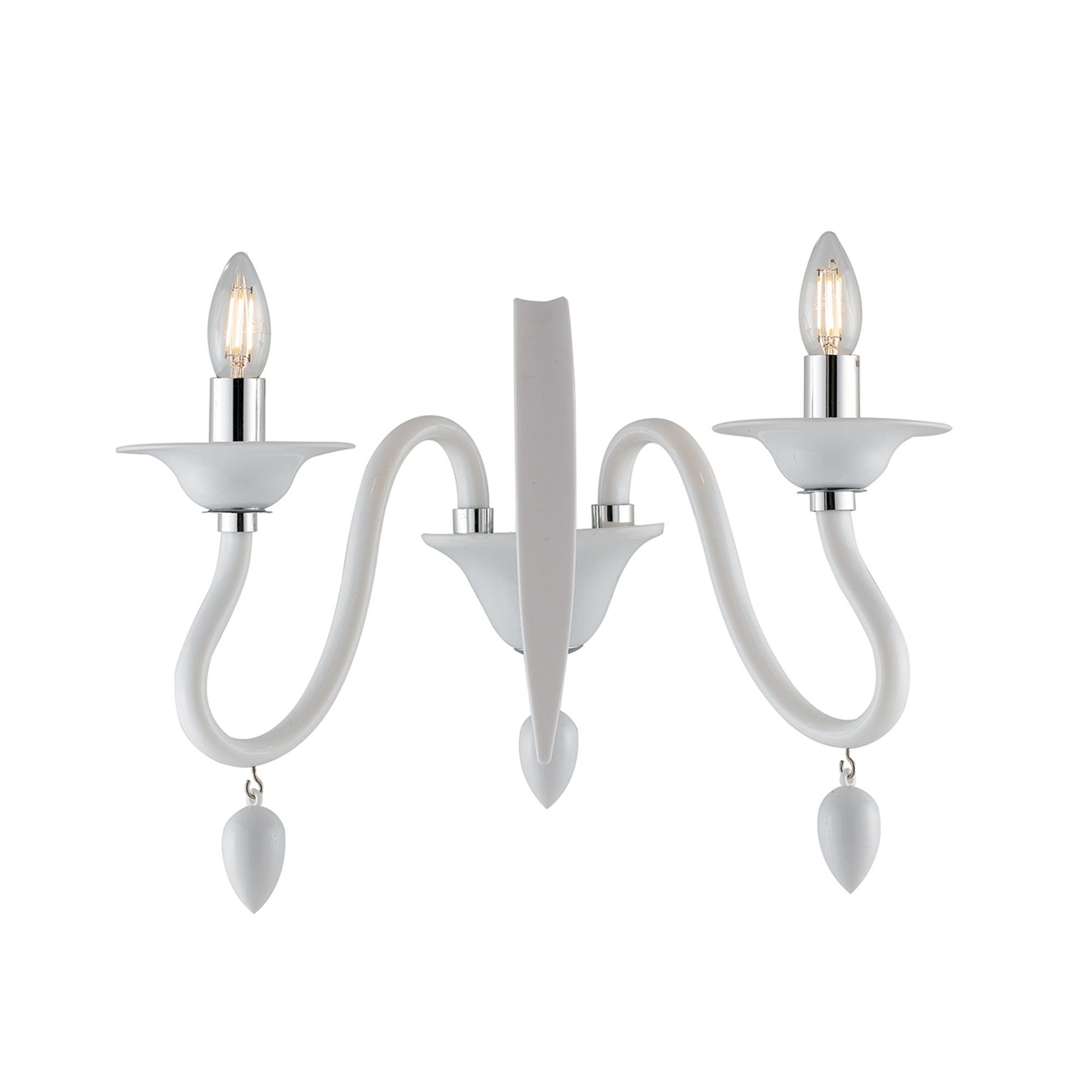 ESTEFAN wall light in white acrylic, 2 light points - Luce Ambiente e Design