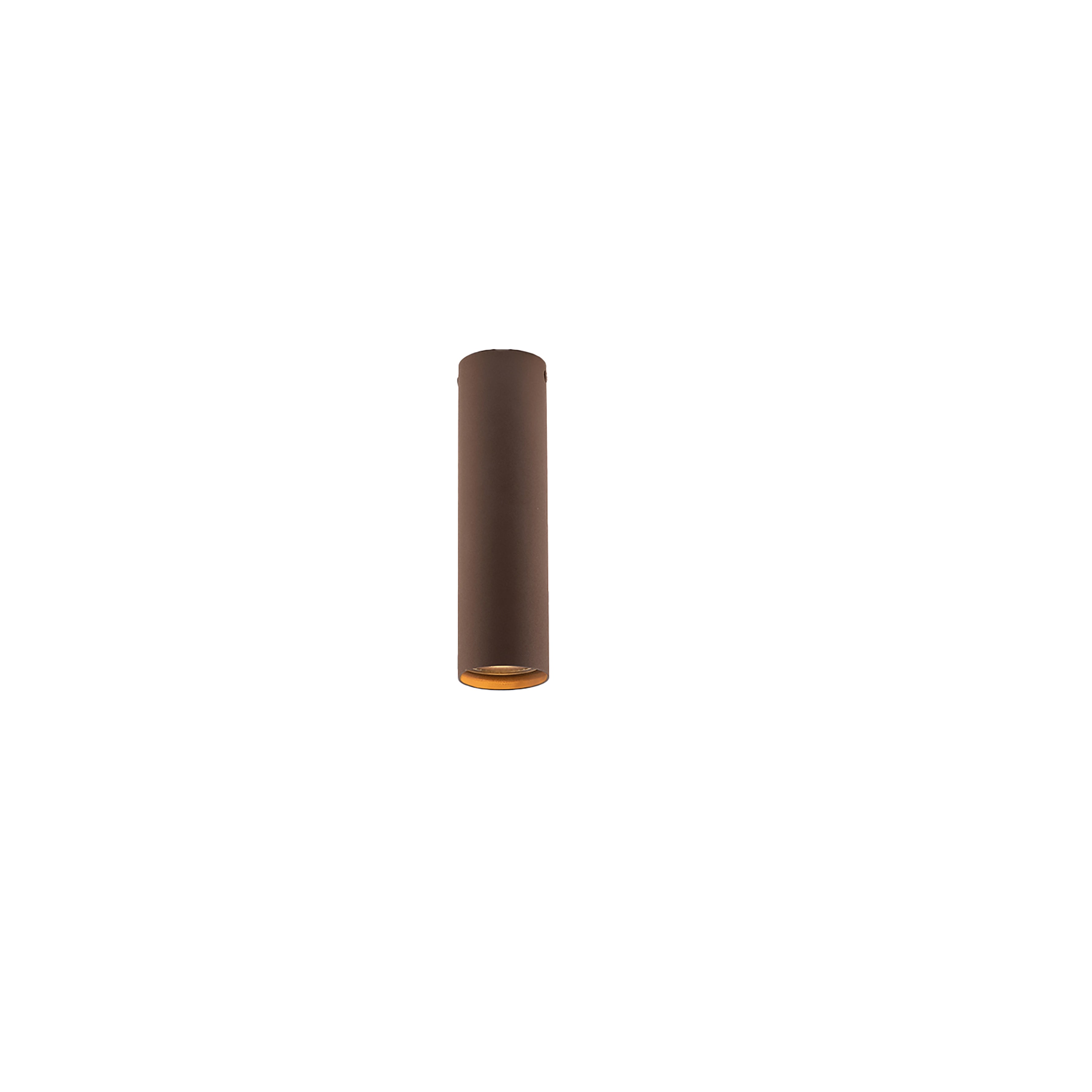 FLUKE cylindrical ceiling light in bronze metal 20 cm - Luce Ambiente e Design
