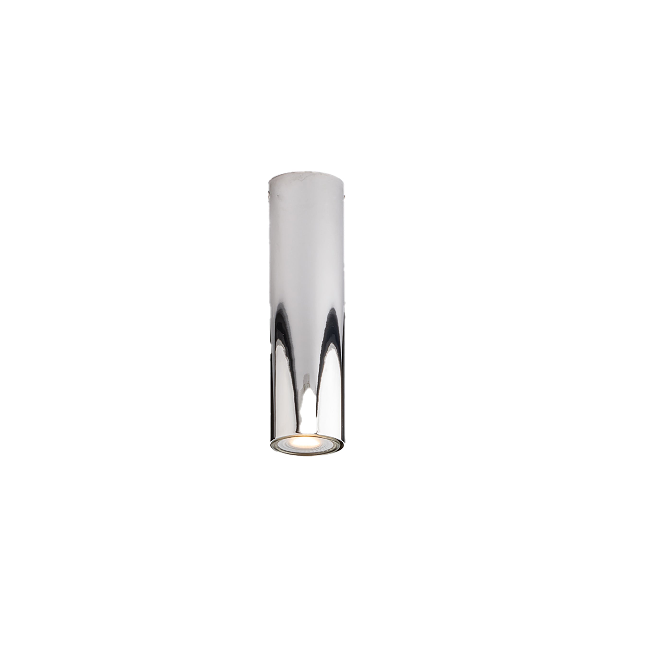 FLUKE cylindrical ceiling light in chrome metal 20 cm - Luce Ambiente e Design