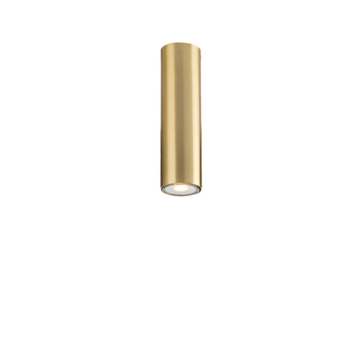 FLUKE cylindrical ceiling light in gold metal 20 cm - Luce Ambiente e Design