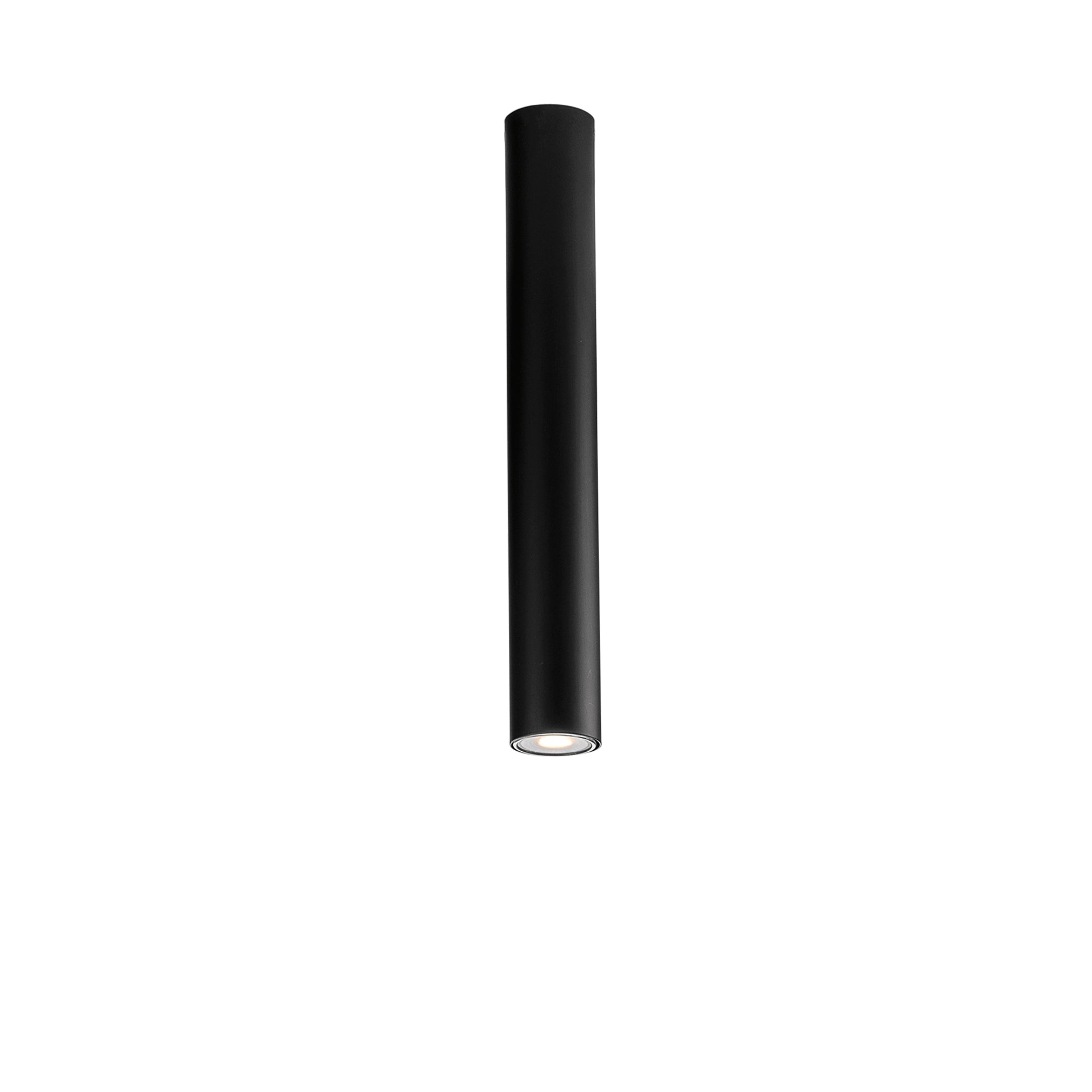 FLUKE cylindrical ceiling light in black metal 40 cm - Luce Ambiente e Design