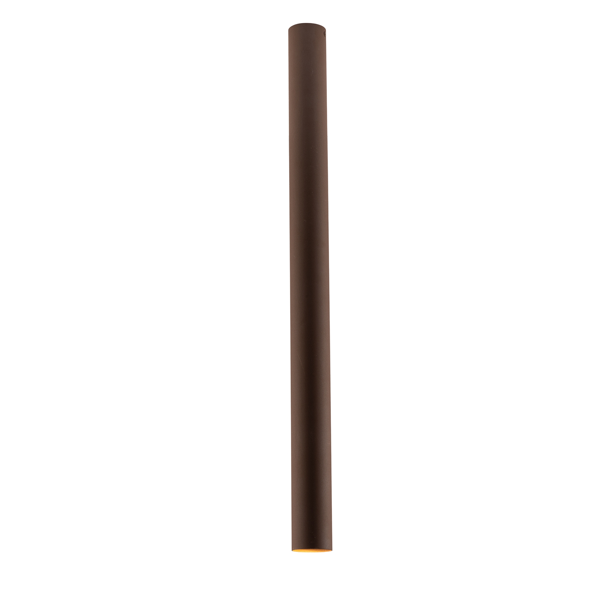 FLUKE cylindrical ceiling light in bronze metal 75 cm - Luce Ambiente e Design