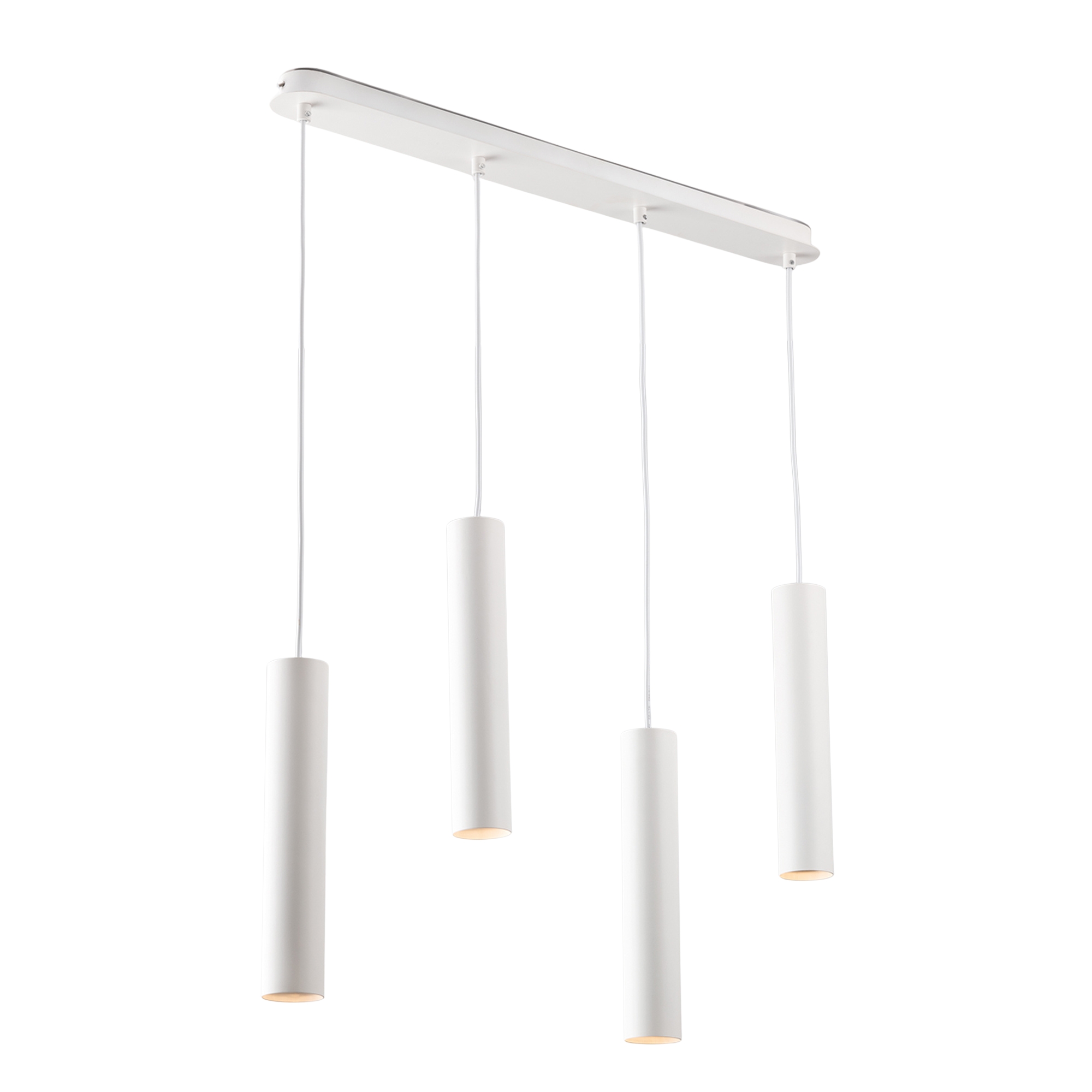 FLUKE pendant light with four lights in white metal - Luce Ambiente e Design